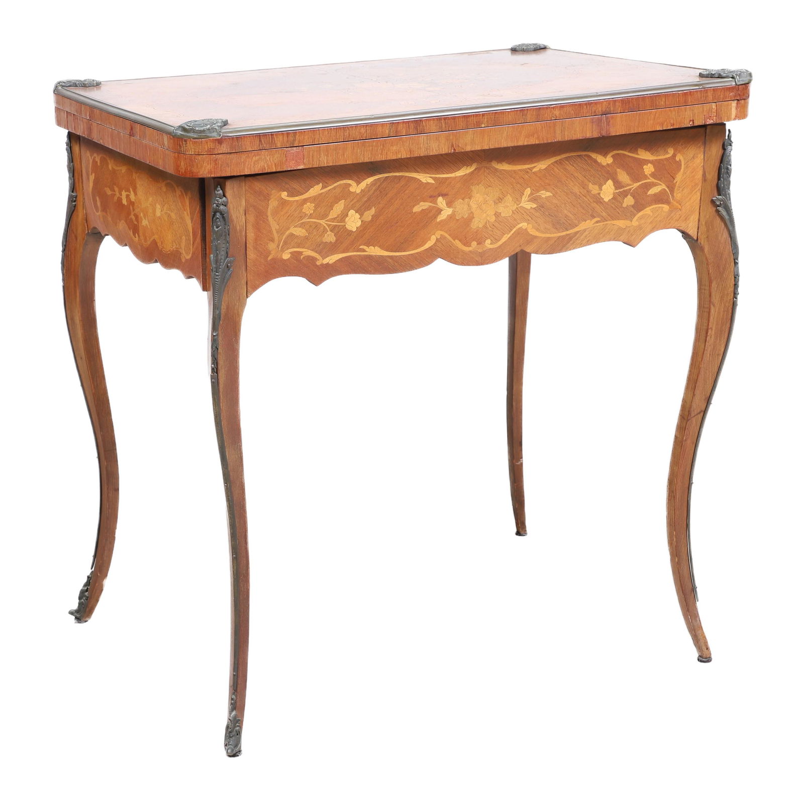 French style inlaid game table (1 of 16)