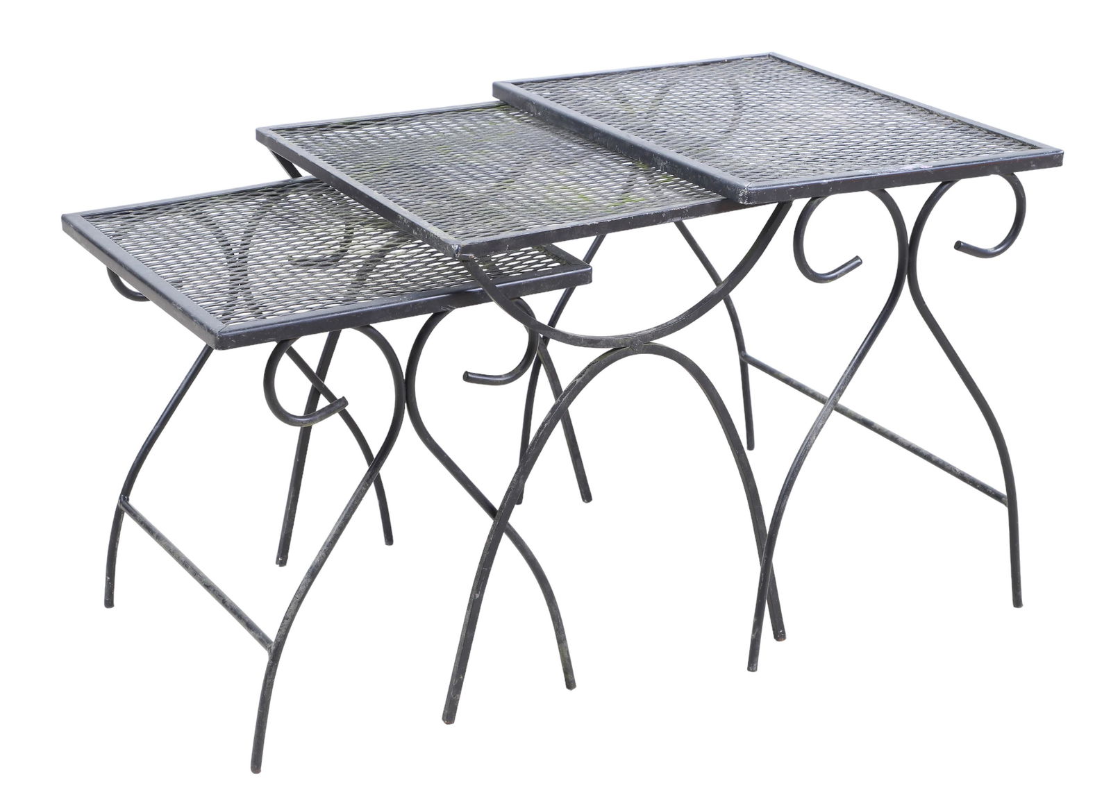 Set of Salterini ebonized nesting tables (1 of 4)