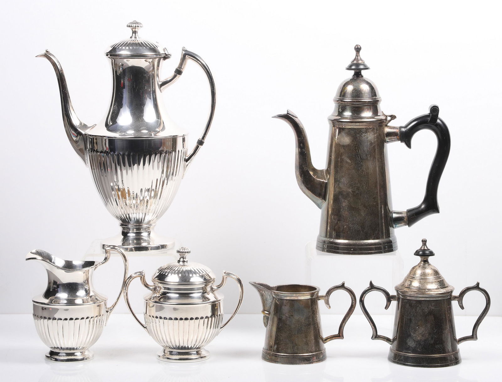 (2) Silver Plate Coffee Sets (1 of 4)