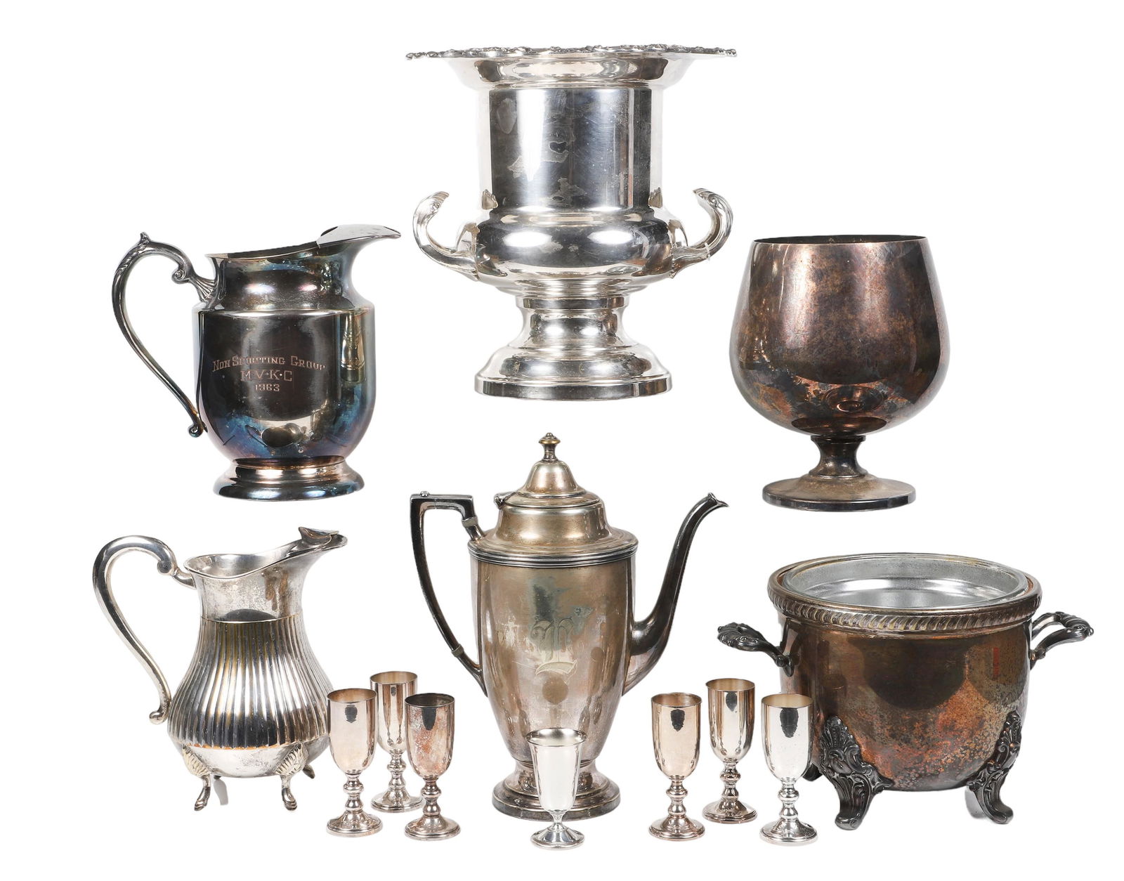 (13) Pcs Silver Plate (1 of 8)