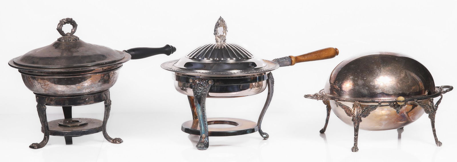 (3) Silver Plate Serving Dishes (1 of 9)