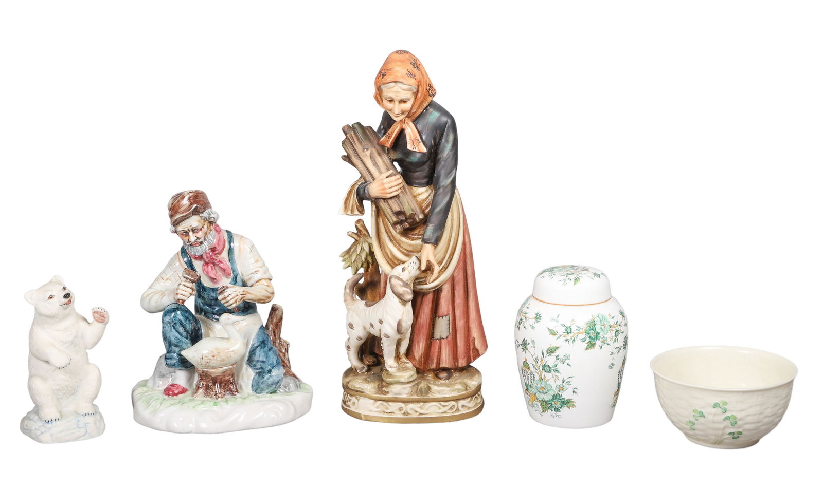 (5) Pc Porcelain and Pottery Group (1 of 6)