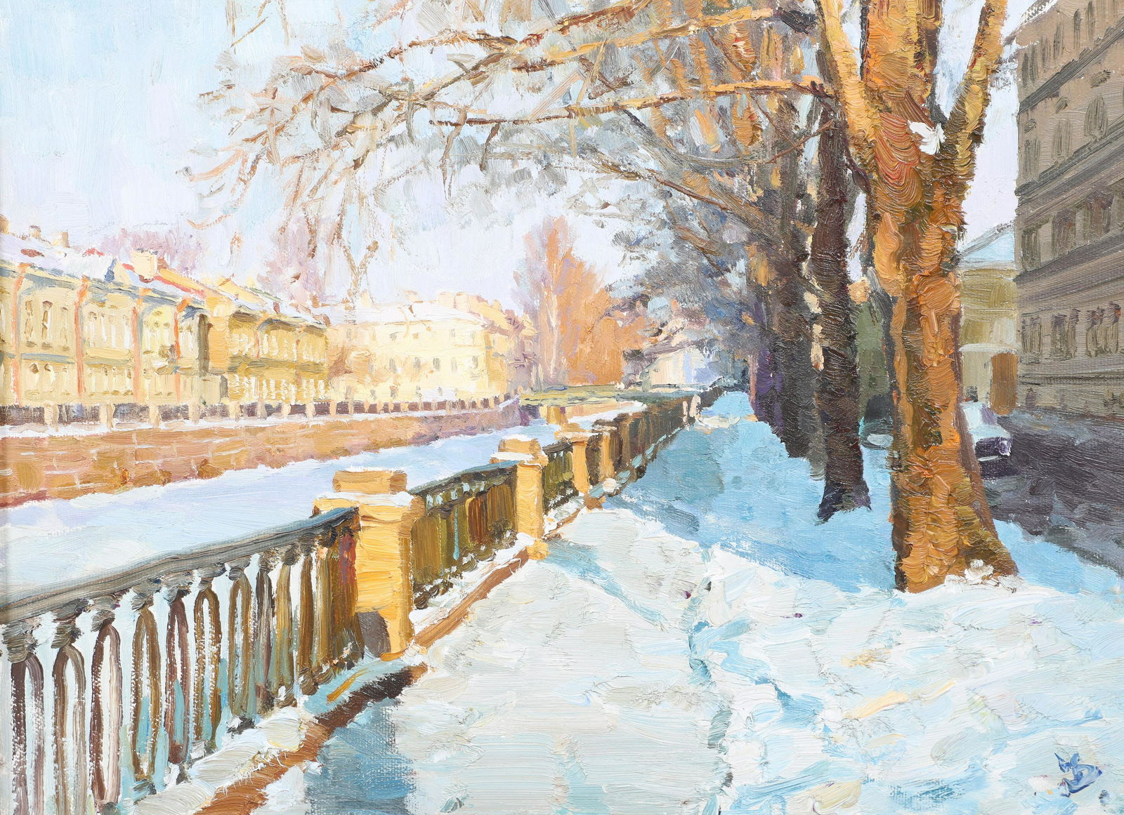 Russian Impressionist Winter Landscape (1 of 4)