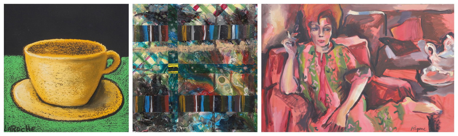 (3) Paintings by Contemporary Artists (1 of 8)