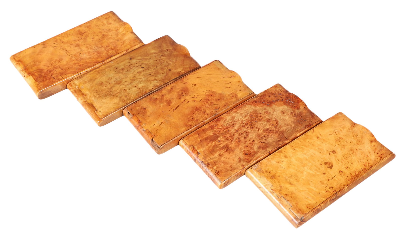 (5) Russian Karelian Birch Cigarette Boxes (1 of 5)