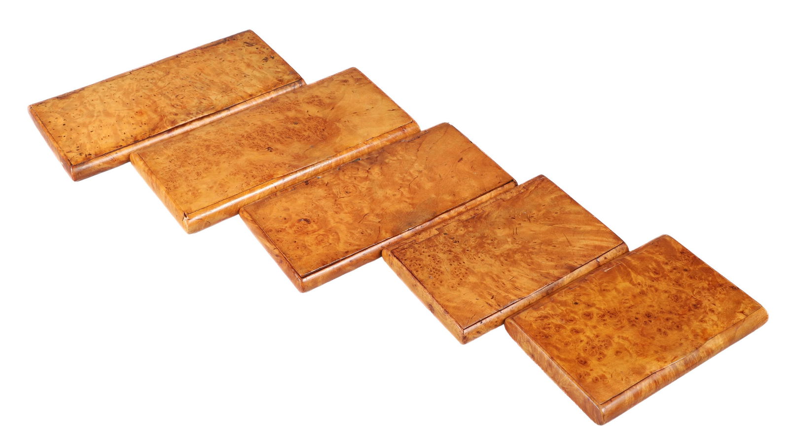 (5) Russian Karelian Birch Cigarette Boxes (1 of 5)