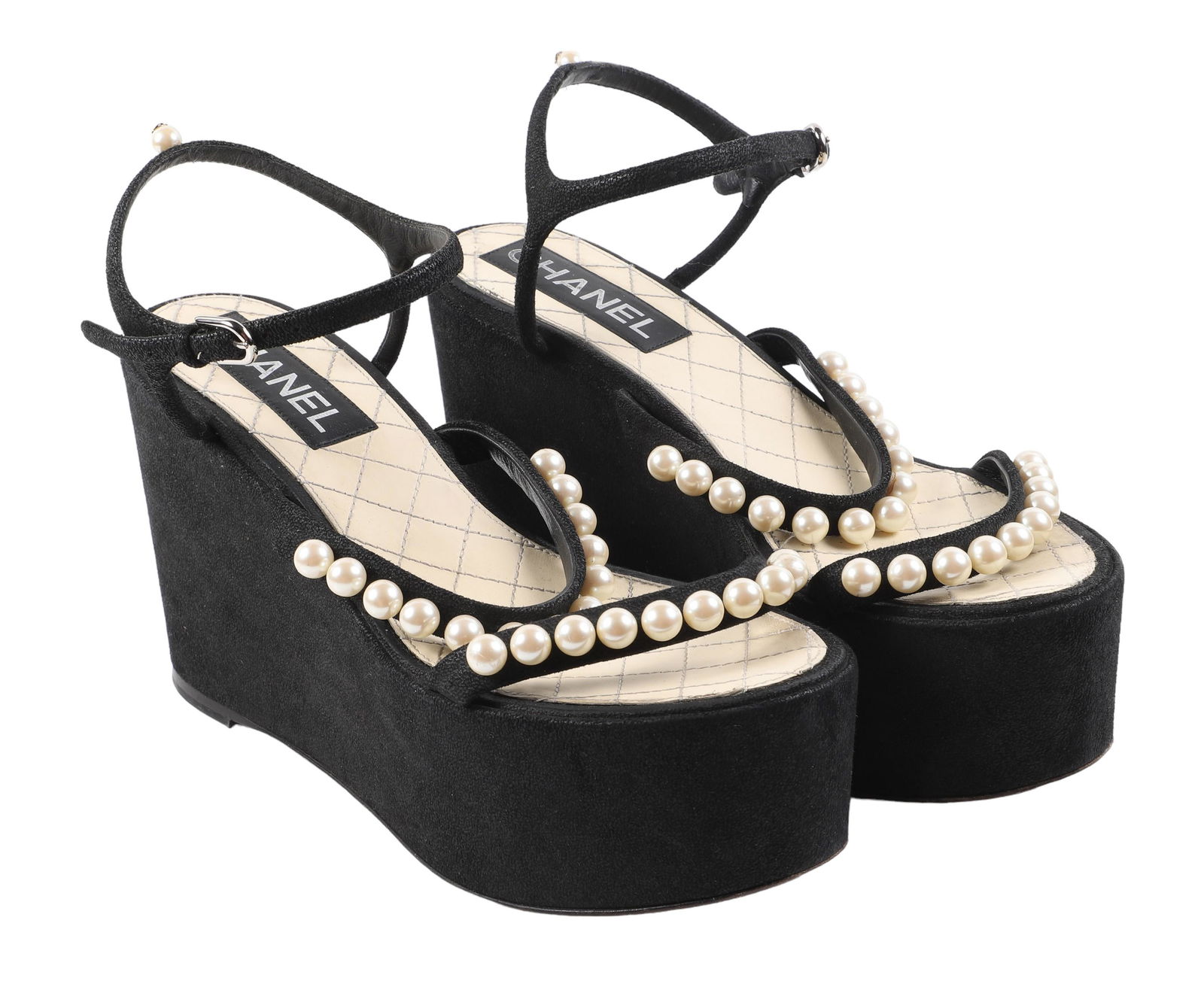 Chanel Platform Pearl Sandals (1 of 9)