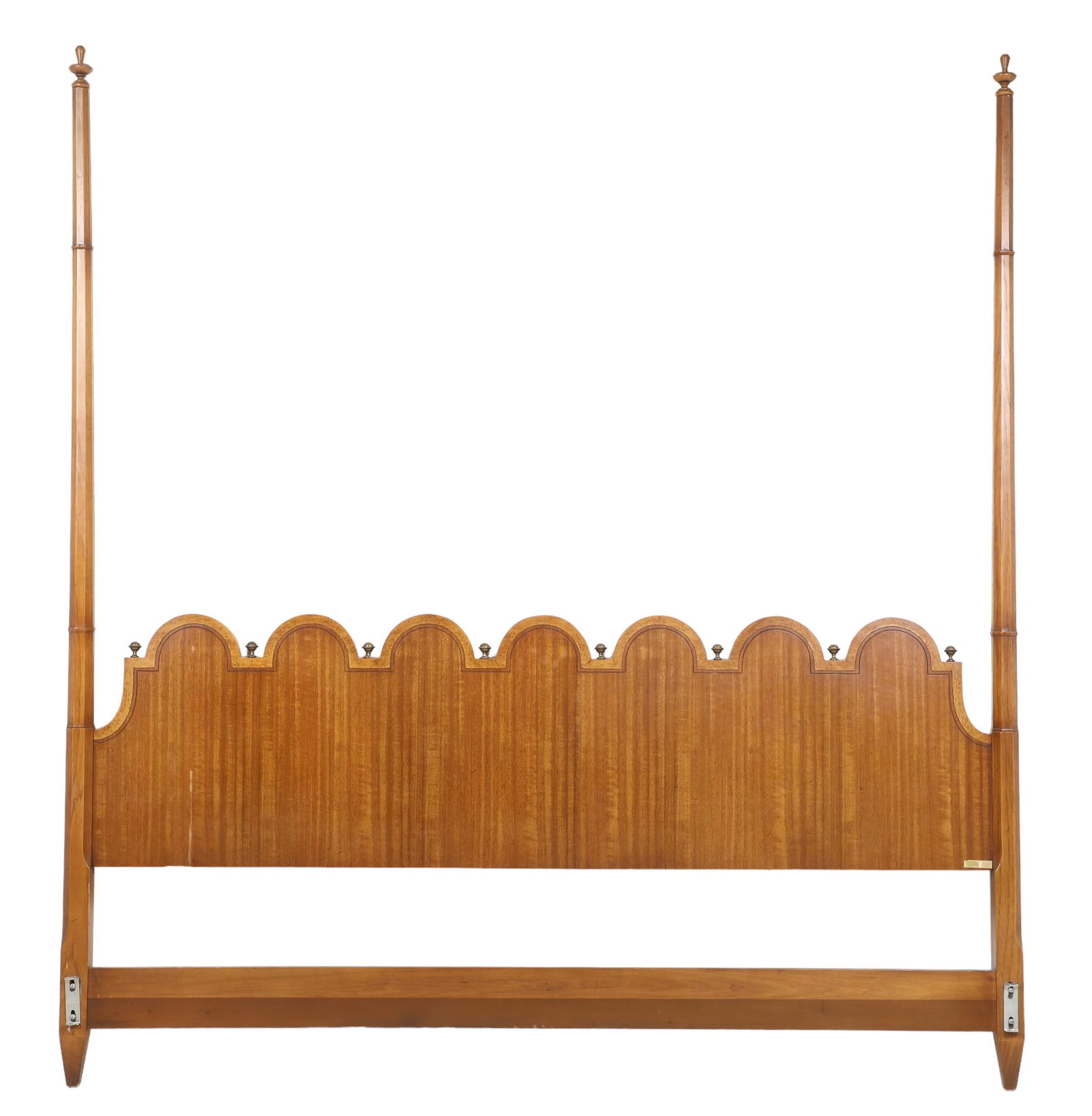Regency style Walnut carved King size headboard (1 of 4)