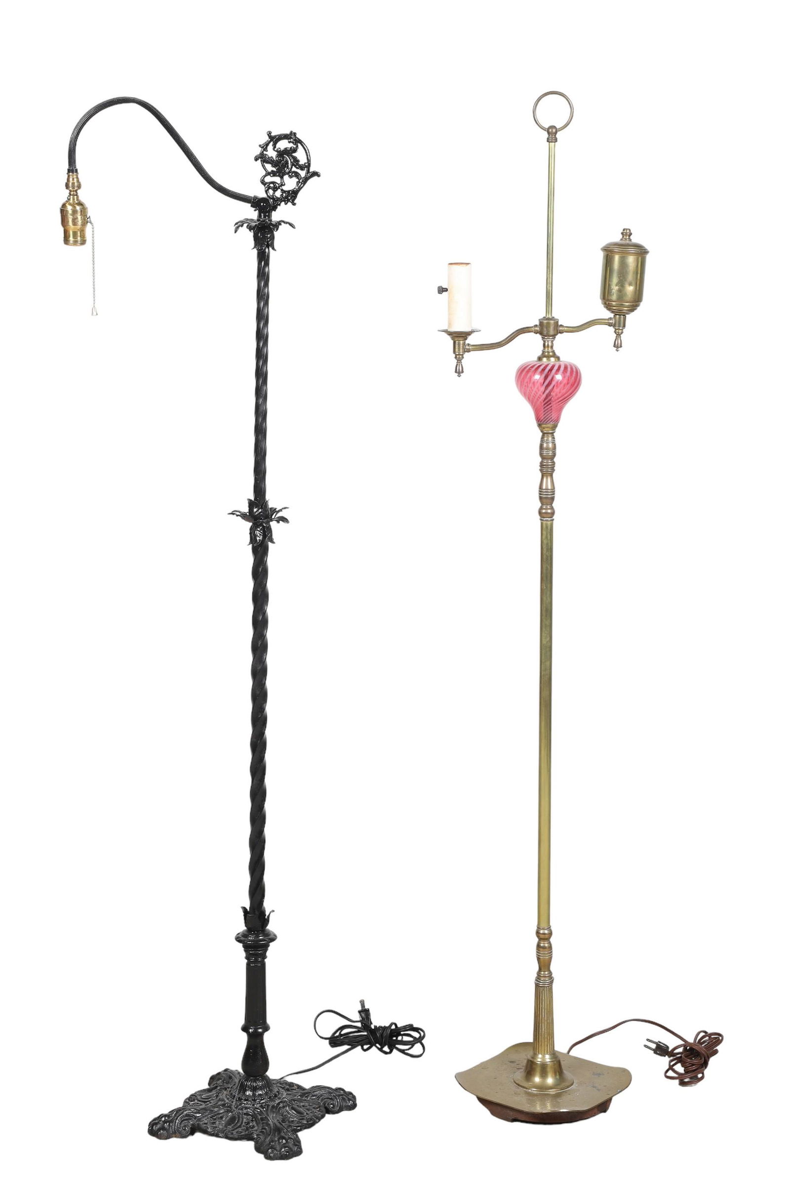 (2) Victorian floor lamps (1 of 6)