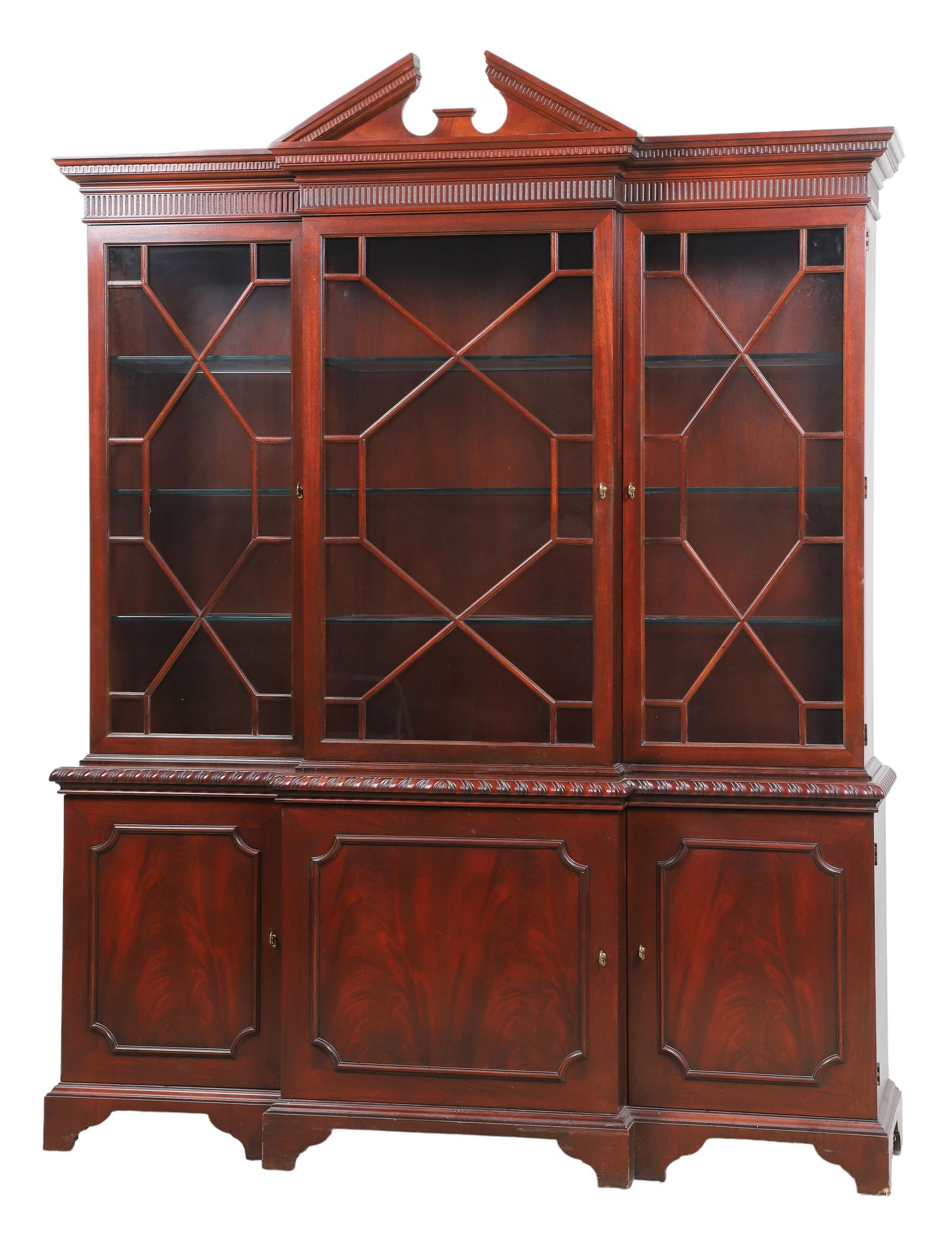 Baker Mahogany 2-part china cabinet (1 of 3)