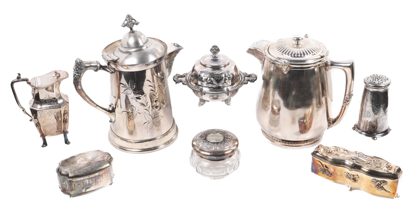 Victorian Silverplate Pitchers and Table Items (1 of 7)
