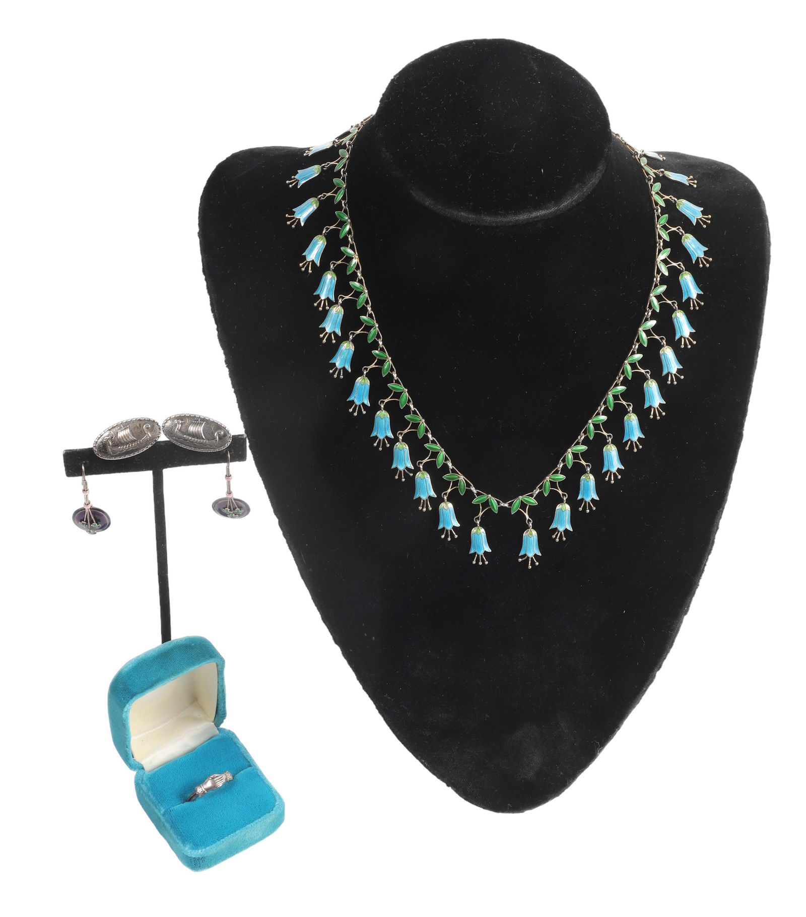 (4) Sterling and Enameled Sterling Jewelry (1 of 9)