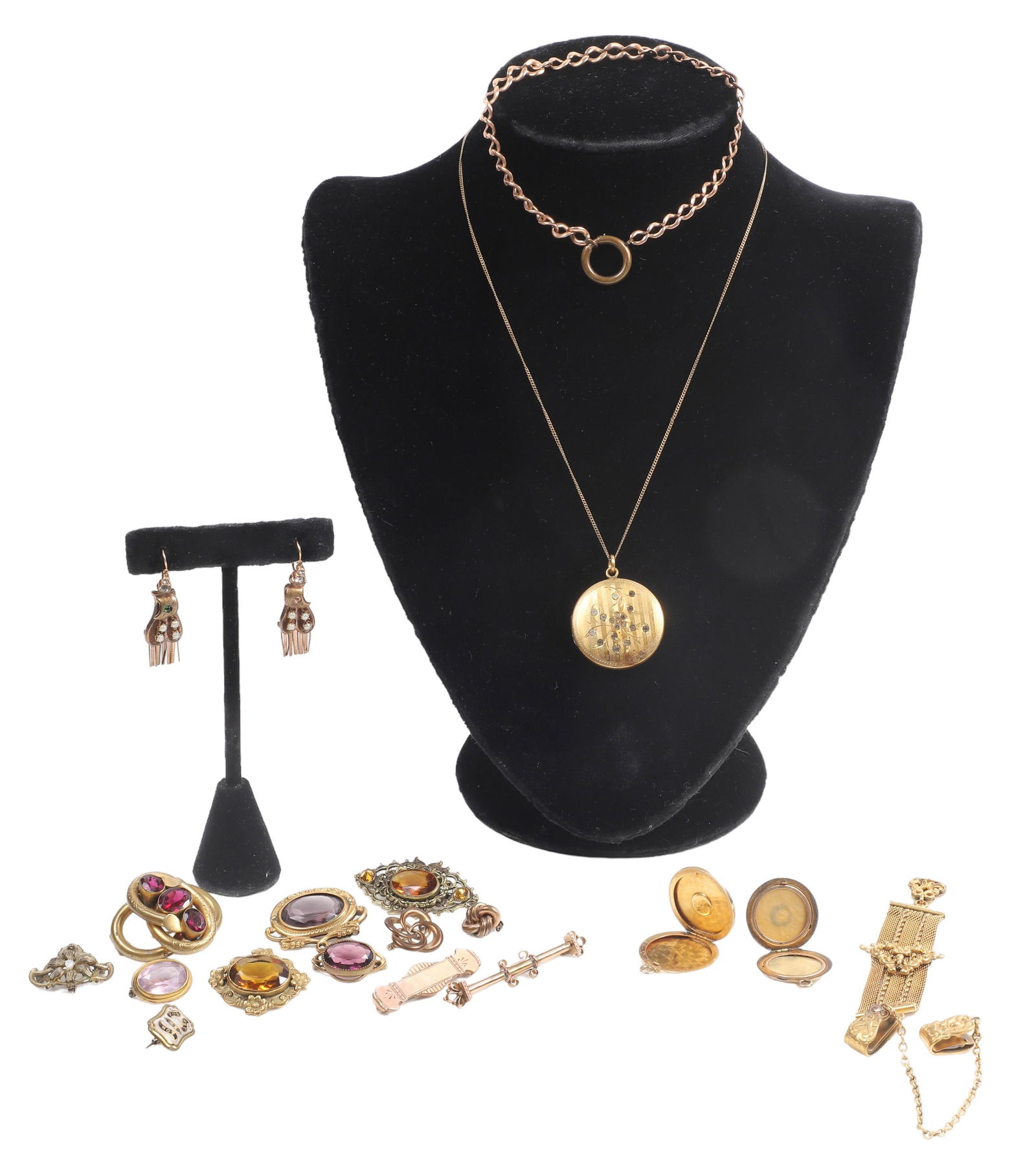 Victorian Brooch, Earring, Etc. Group (1 of 9)