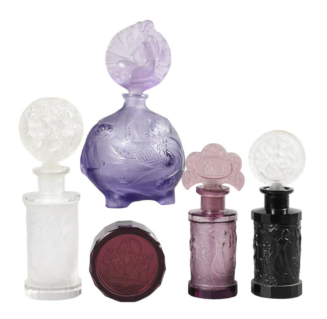 (5) Czech scent bottles and powder jar (1 of 7)