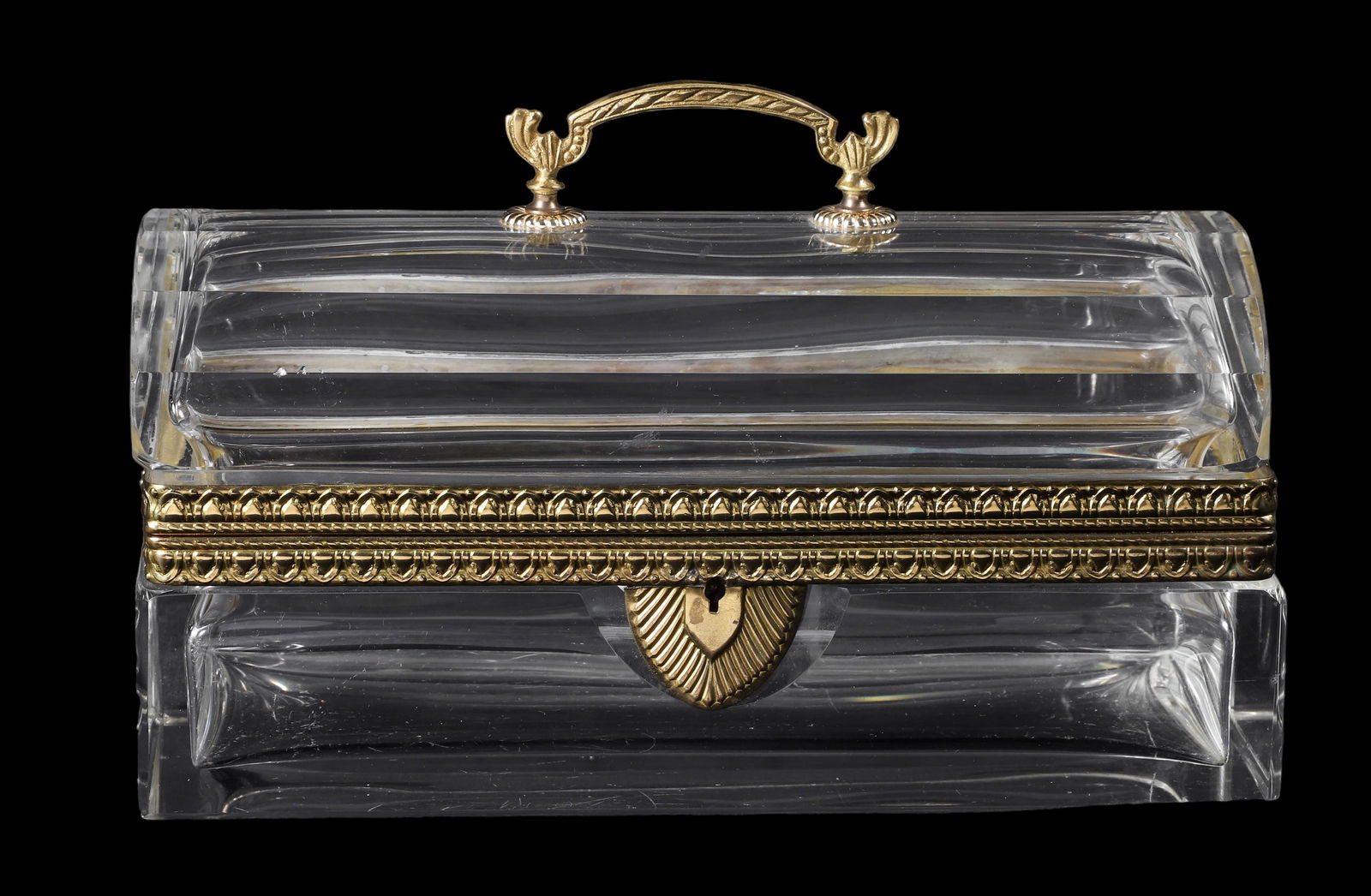 Gilt Bronze Mounted Crystal Jewelry Casket (1 of 5)