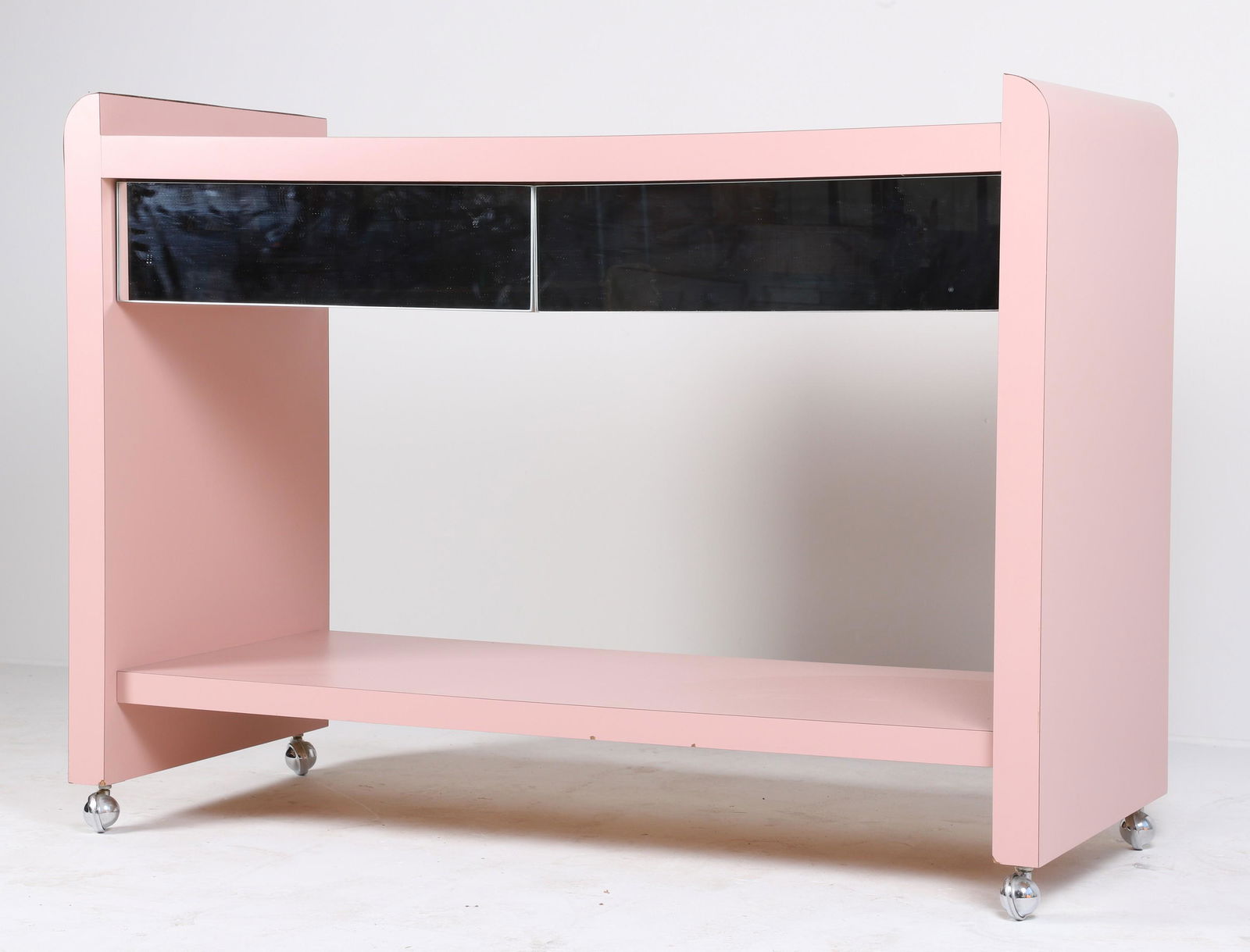 Modern Design mirrored and laminate console table (1 of 3)