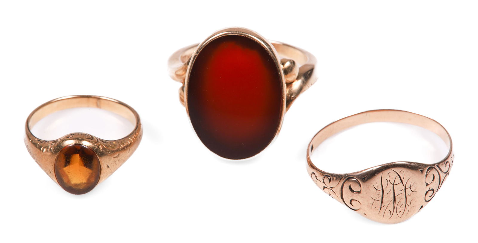 (3) 10K and 14K Yellow Gold Rings (1 of 14)