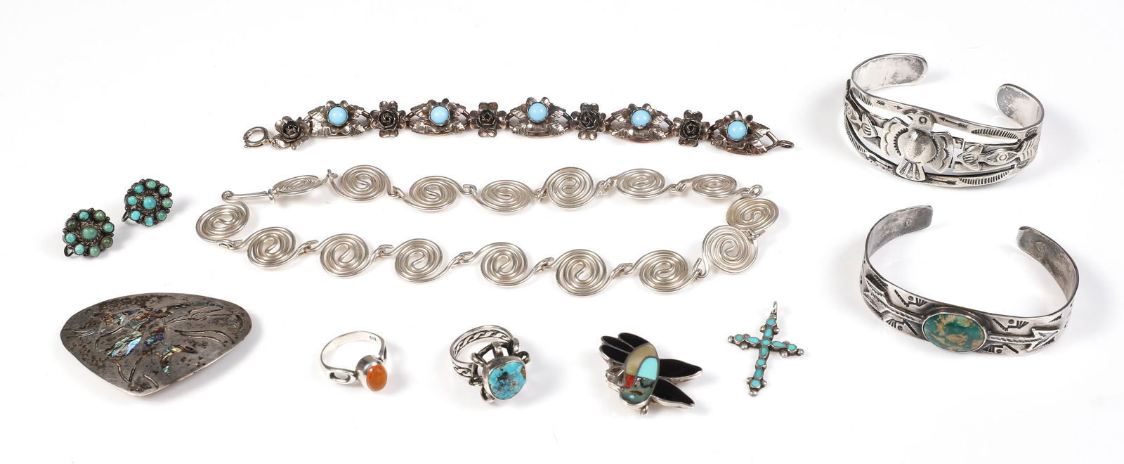 Sterling Native American and Style Jewelry Group (1 of 5)