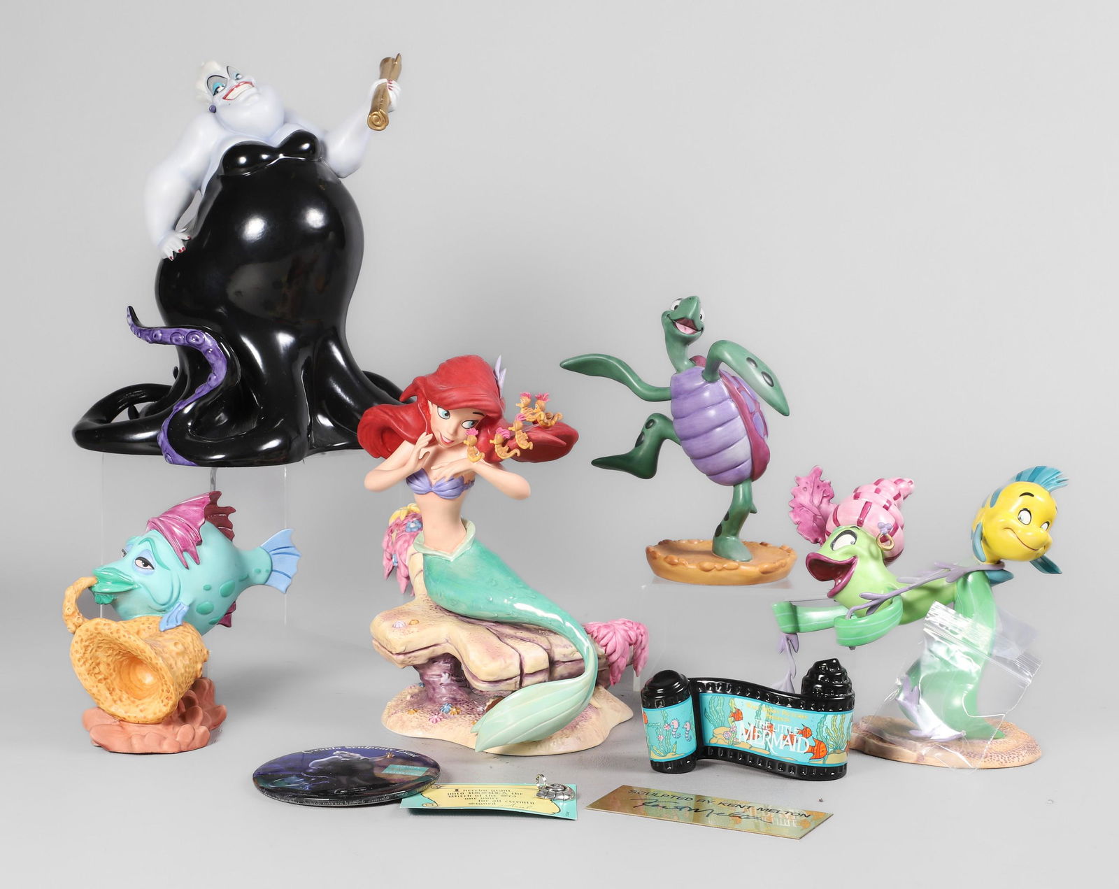 Lot of Disney Little Mermaid Figures & SS Charm (1 of 8)