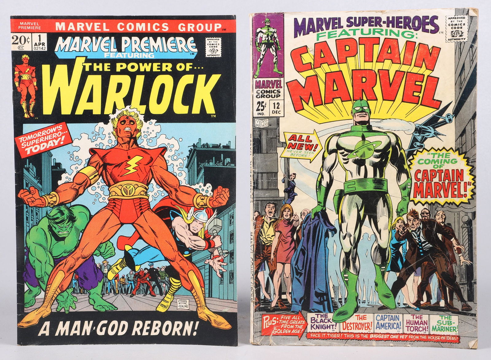 (2) Marvel Premier 1, Marvel Super-Heroes 12 (1 of 5)