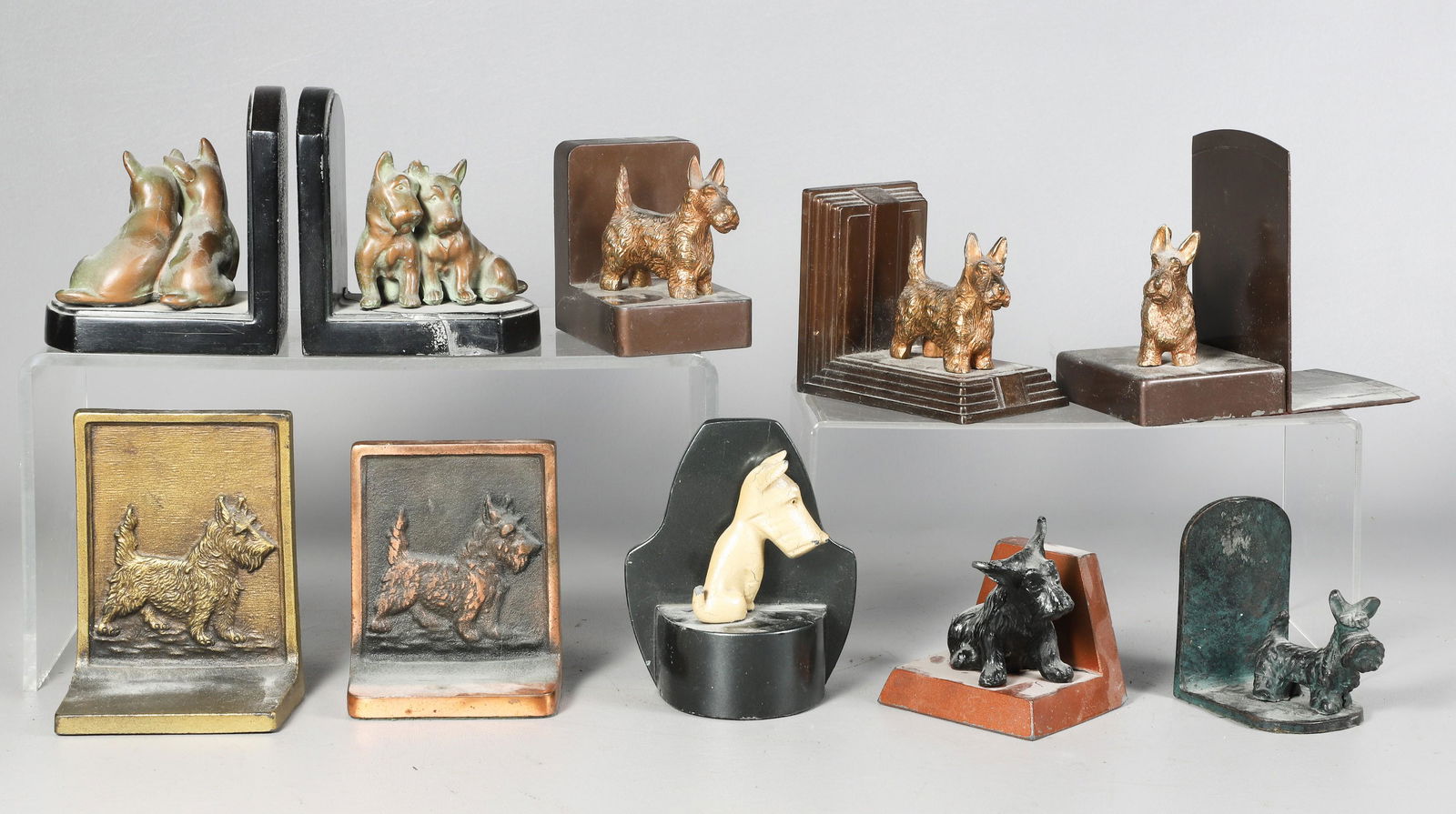 (10) Scottie Dog Cast Iron Doorstops/Bookends (1 of 4)