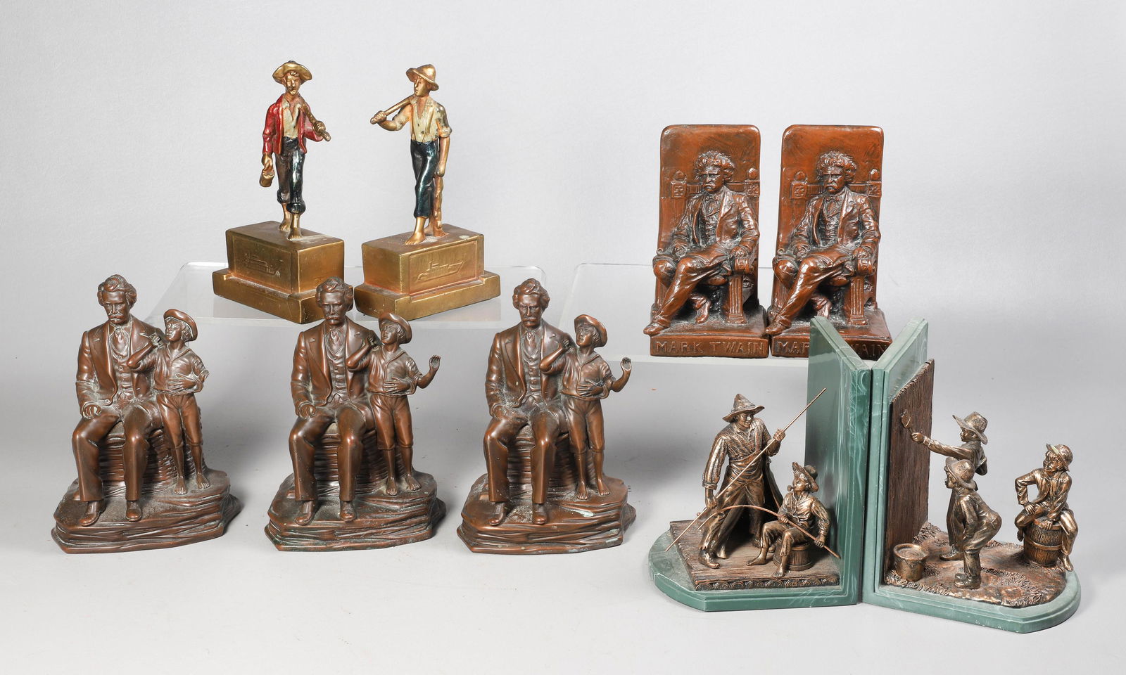 (9) Mark Twain Bookends (1 of 12)