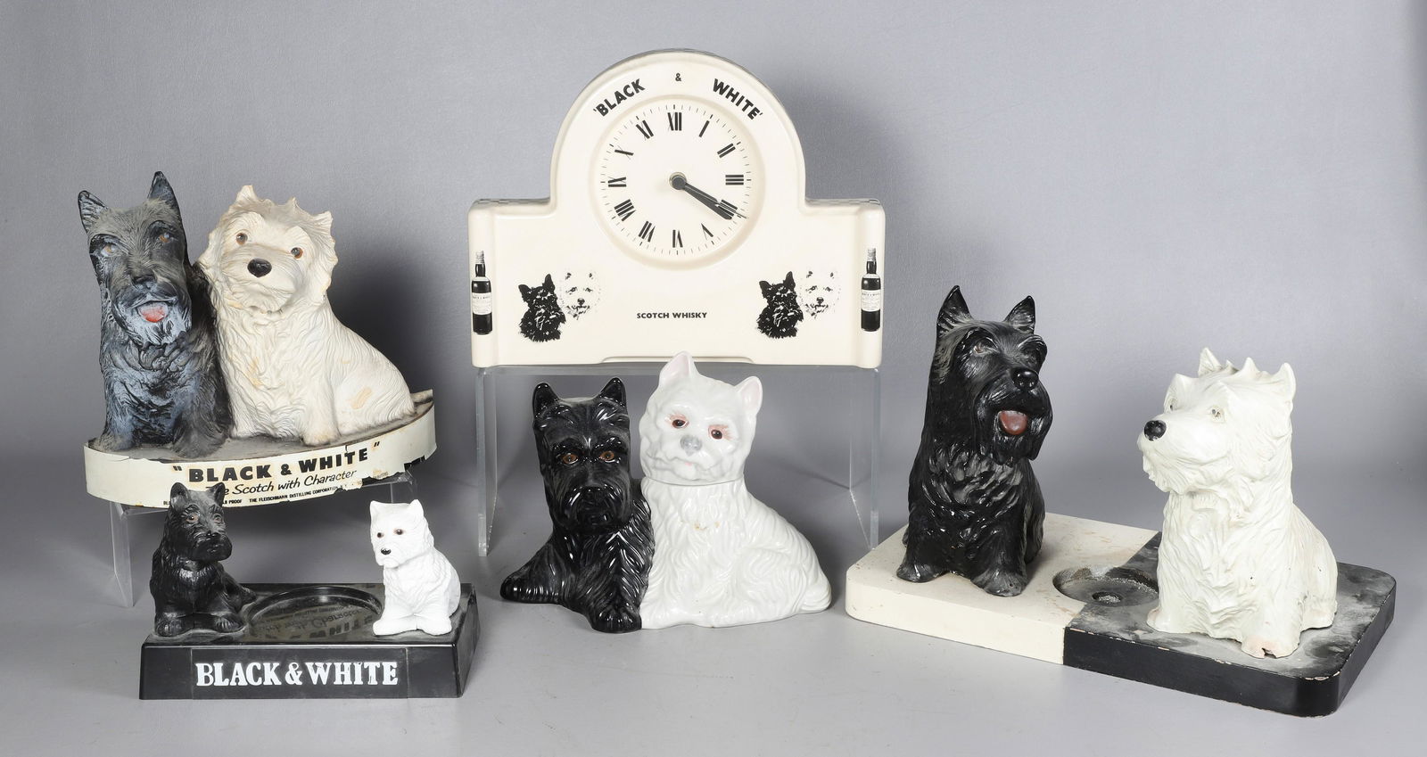 (5) Pcs Black & White Scotch Whisky Advertising (1 of 5)