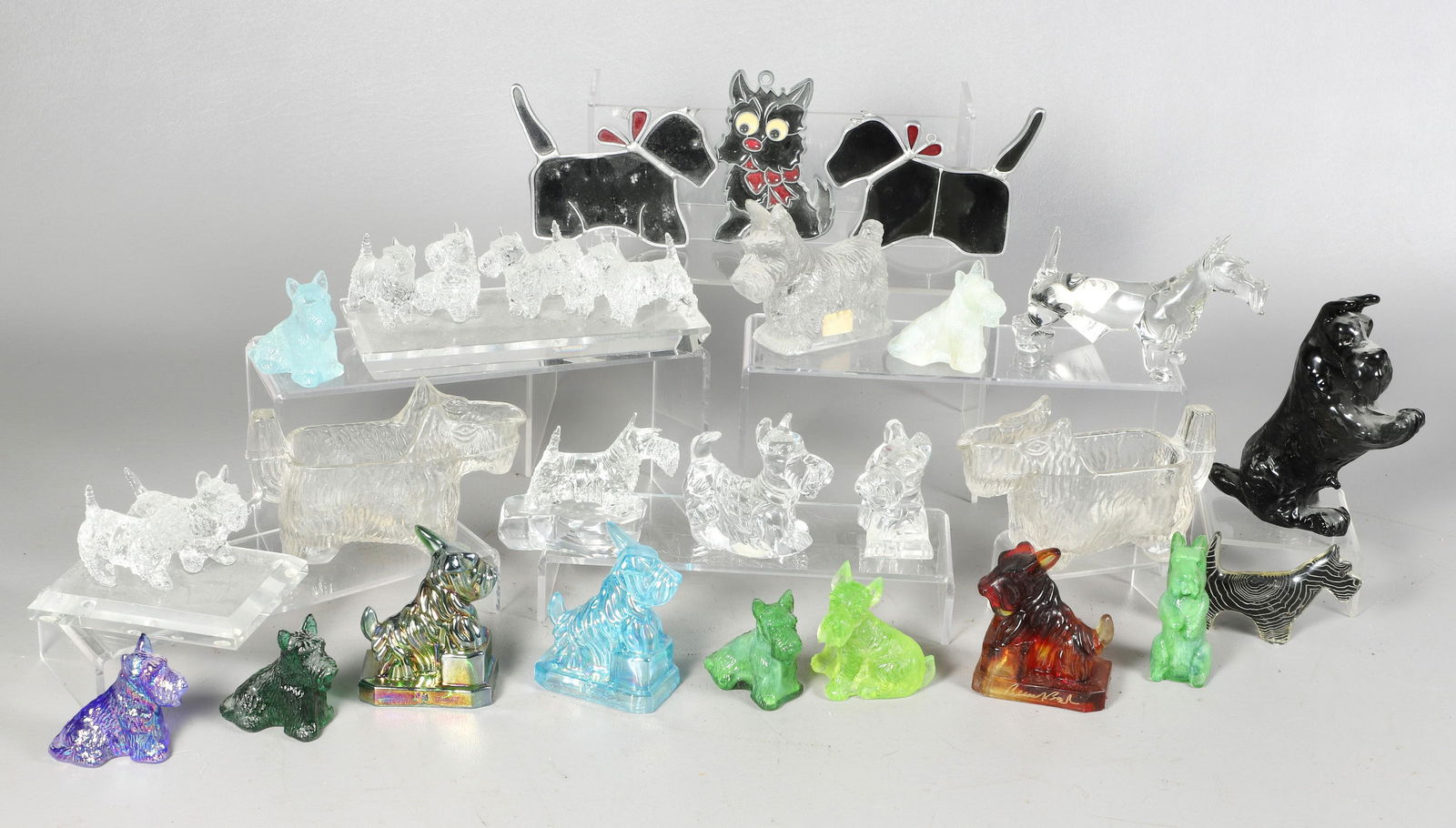 (20+) Glass Scottie Dog Figures (1 of 12)
