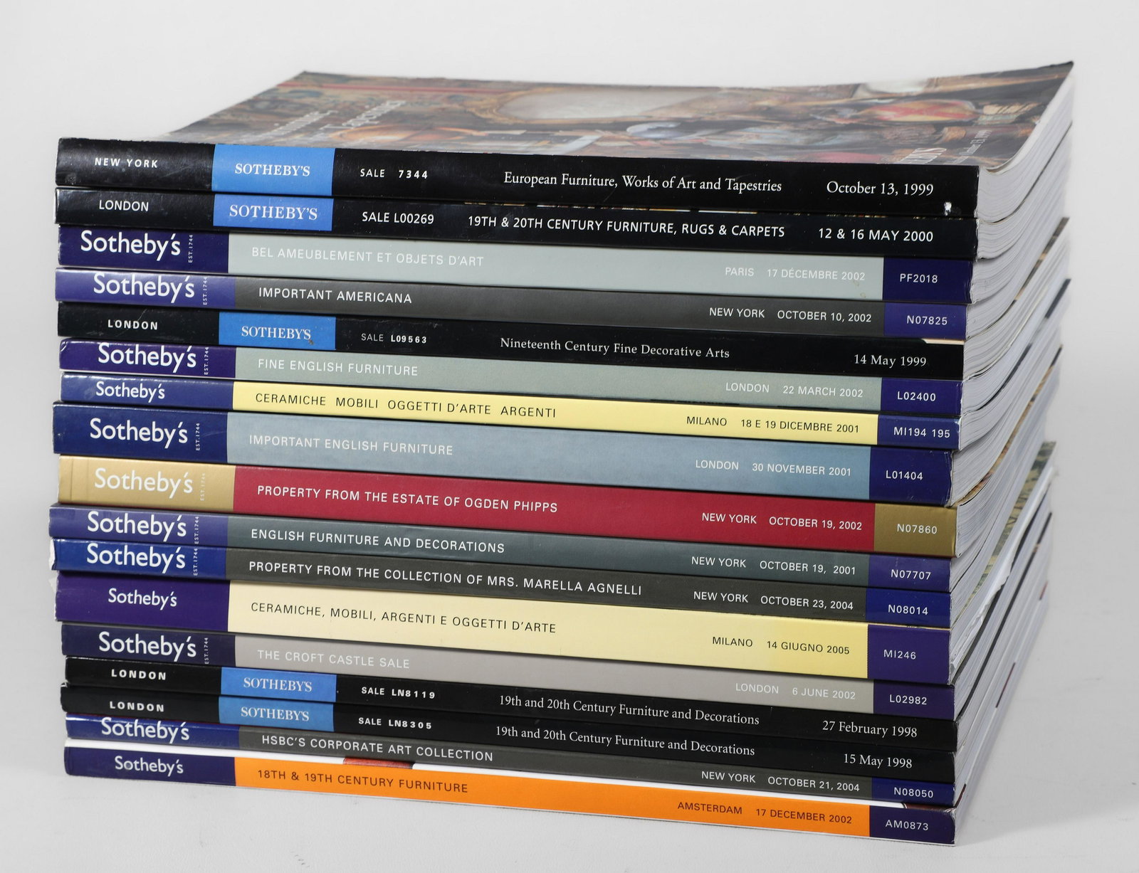 (17) auction catalogs, 1998-2005 (1 of 3)