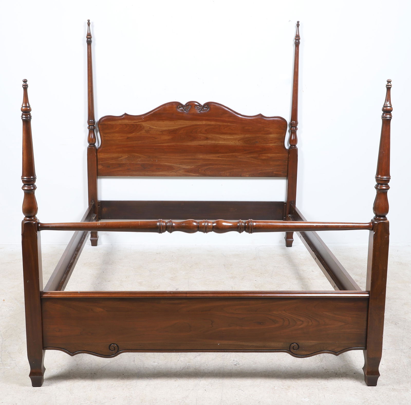 Harden French style walnut 4-poster Queen size bed (1 of 3)