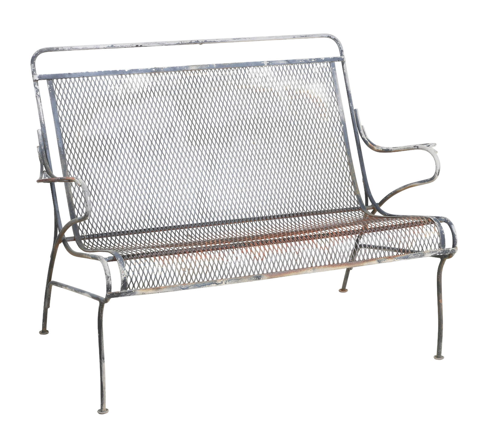 Salterini style ebonized garden bench (1 of 4)