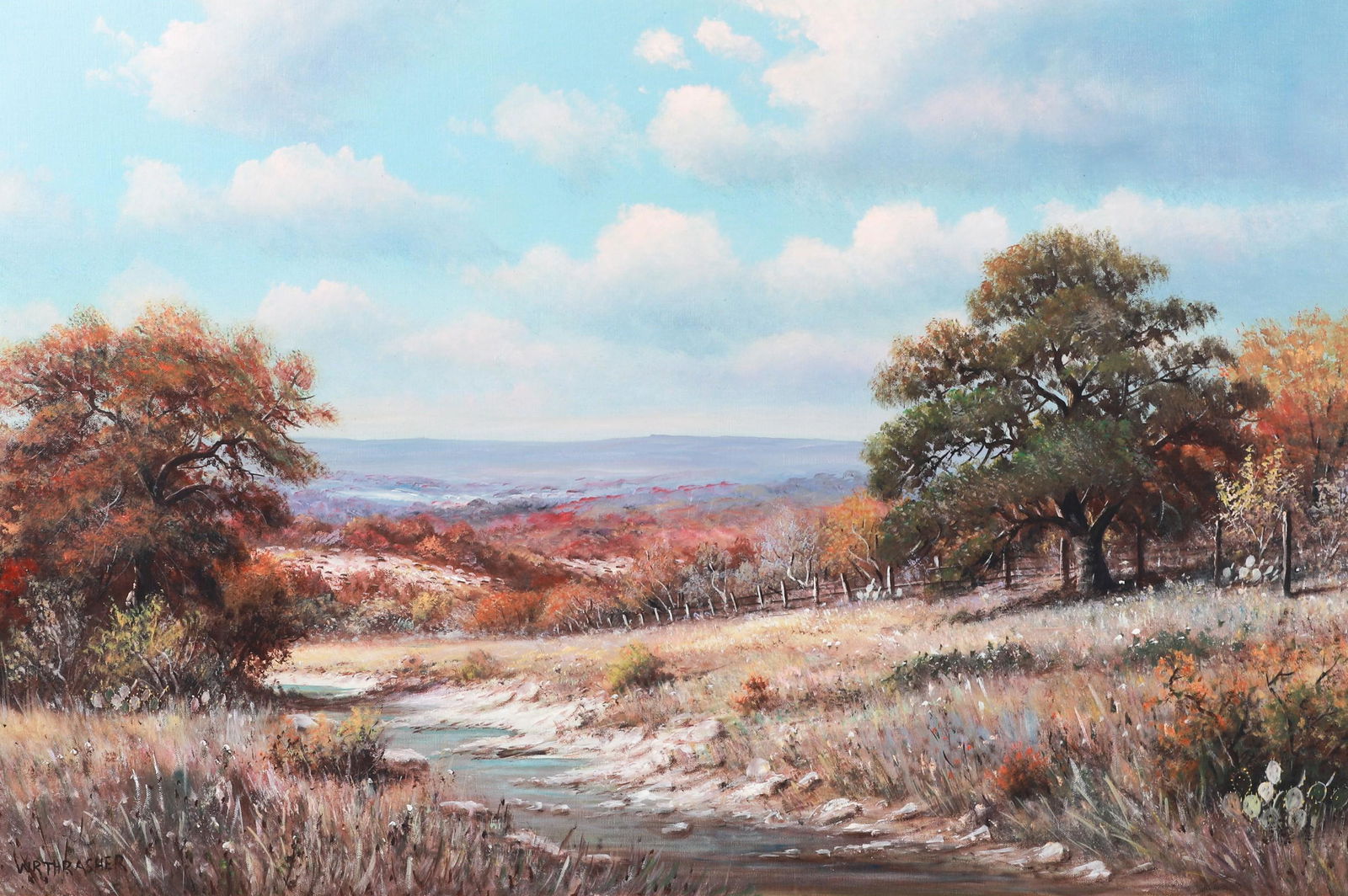 William Robert Thrasher Texas Landscape Painting (1 of 4)