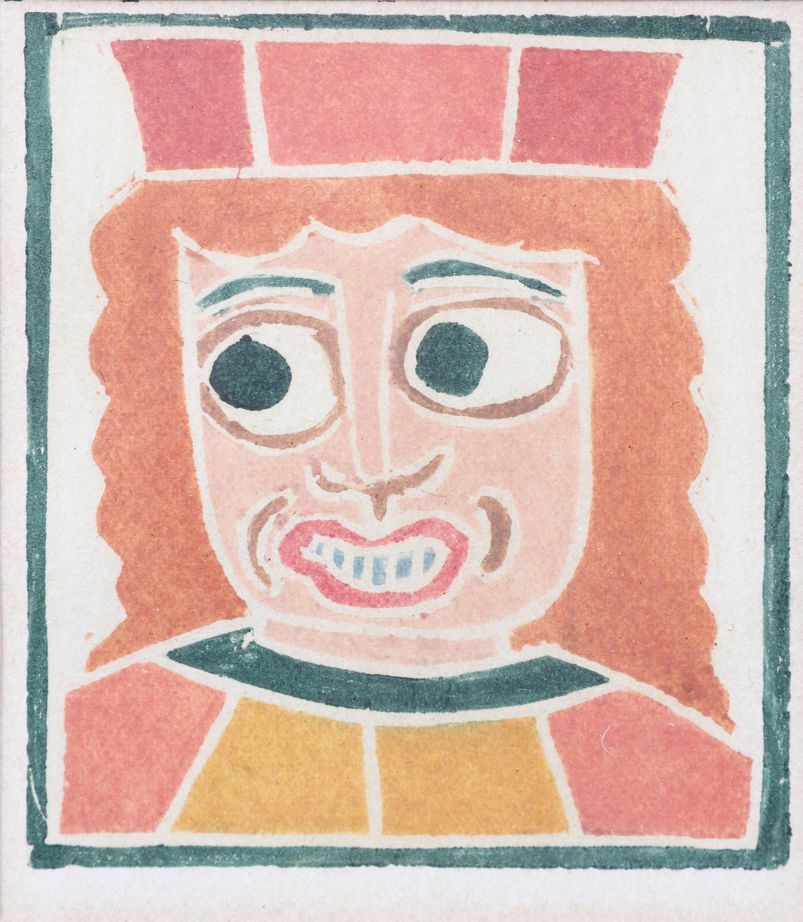 Illustration for Rabelais Pantagruel by Andre Derain: Illustration for Rabelais Pantagruel by Andre Derain, woodblock print, 3-3/4" x 3-1/8" sight, 9" x 8-1/2" overall