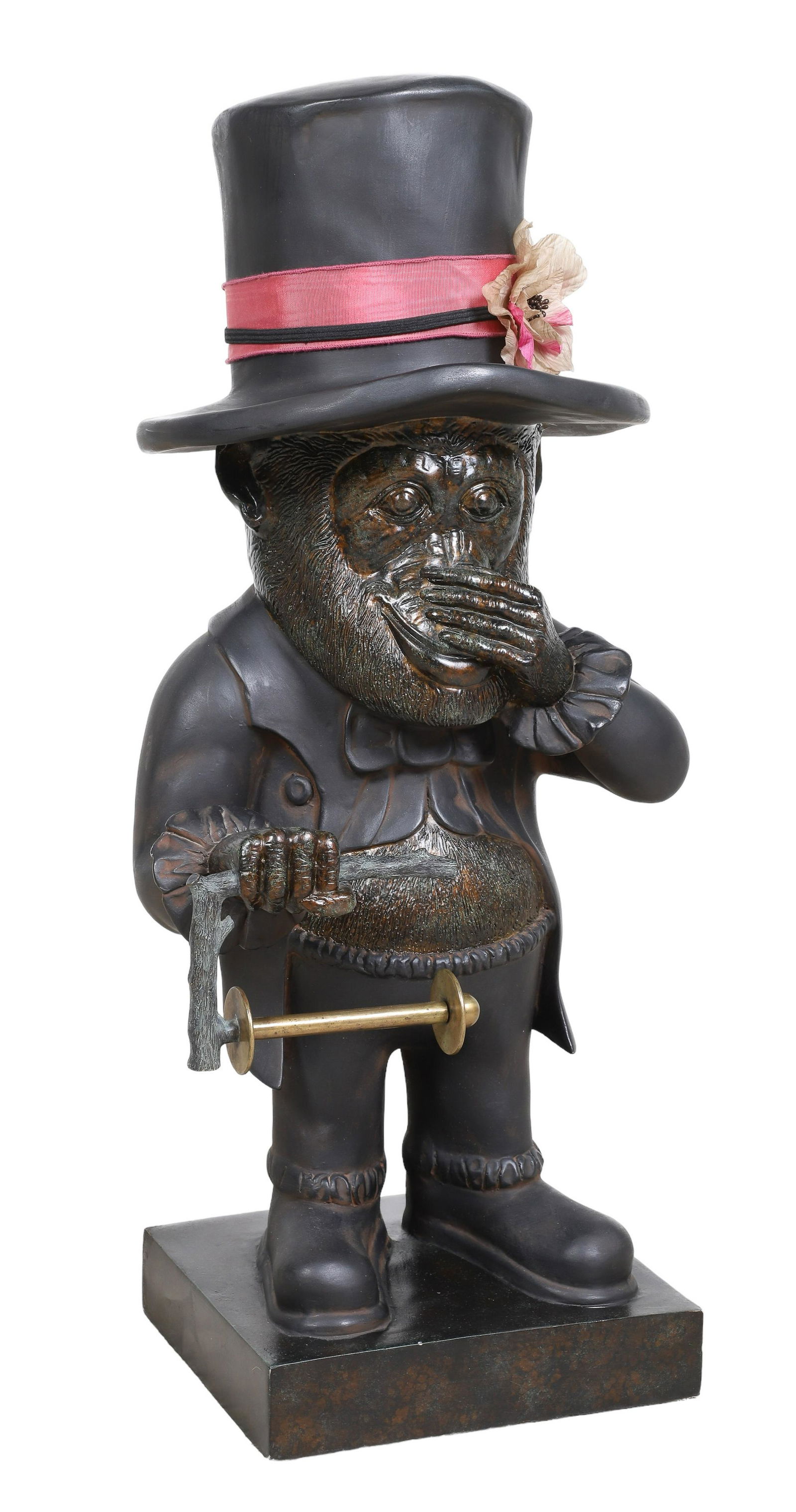 Maitland Smith style Monkey toilet paper holder (1 of 3)