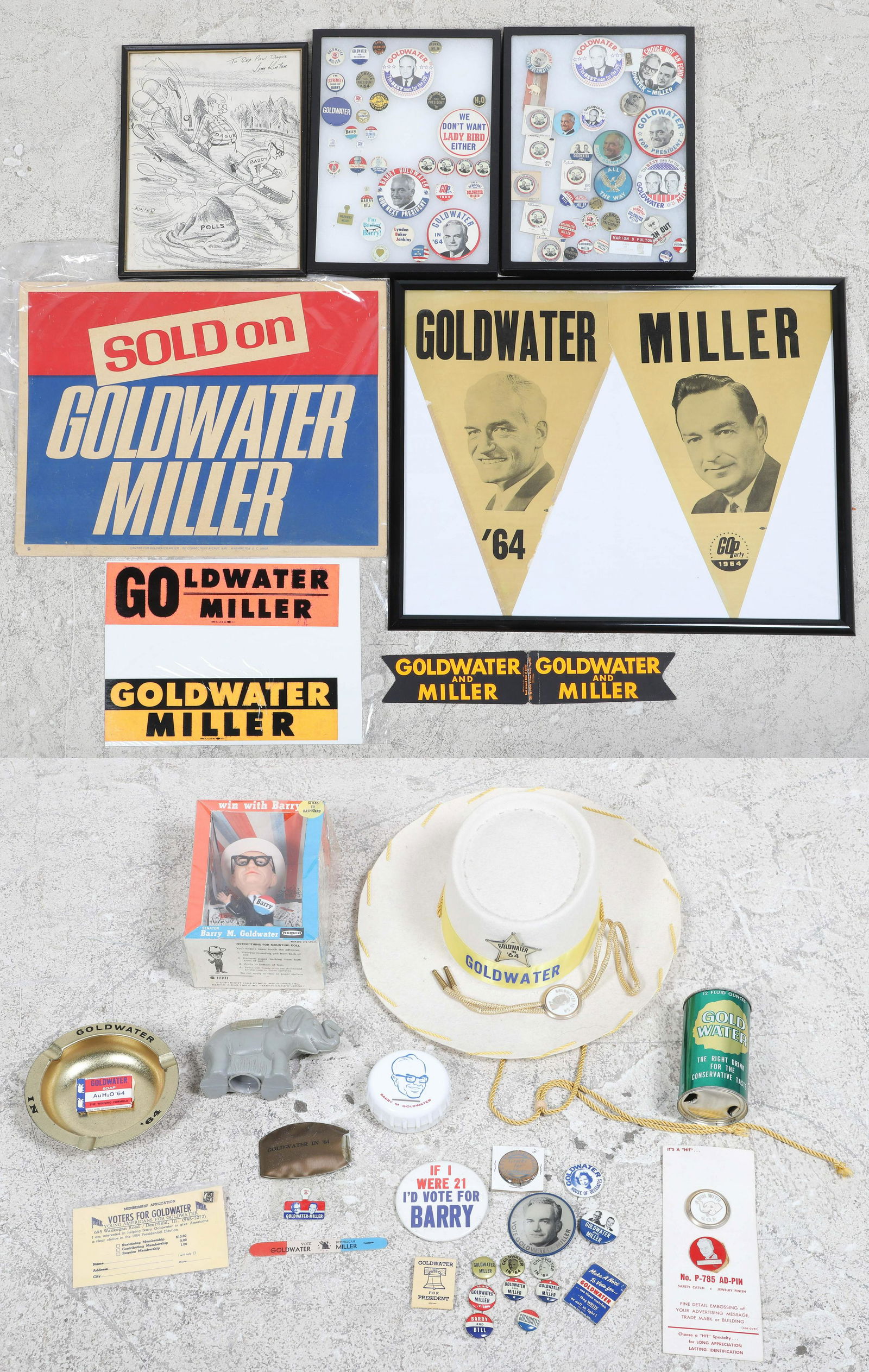 Lot of Barry Goldwater Political Memorabilia (1 of 12)