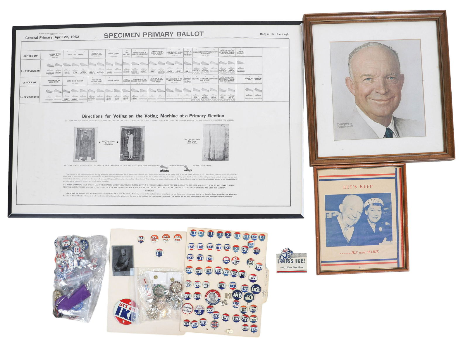 Large Lot of Eisenhower Political Memorabilia (1 of 5)