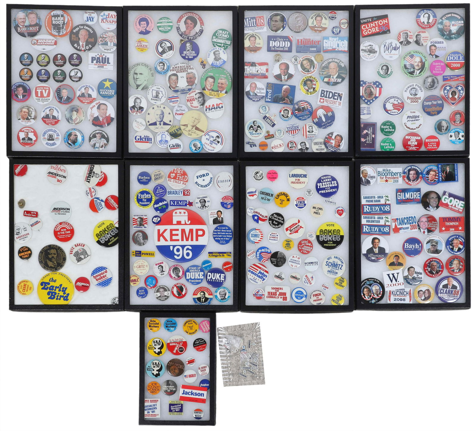 Large Lot of Miscellaneous Political Pinback Buttons (1 of 6)