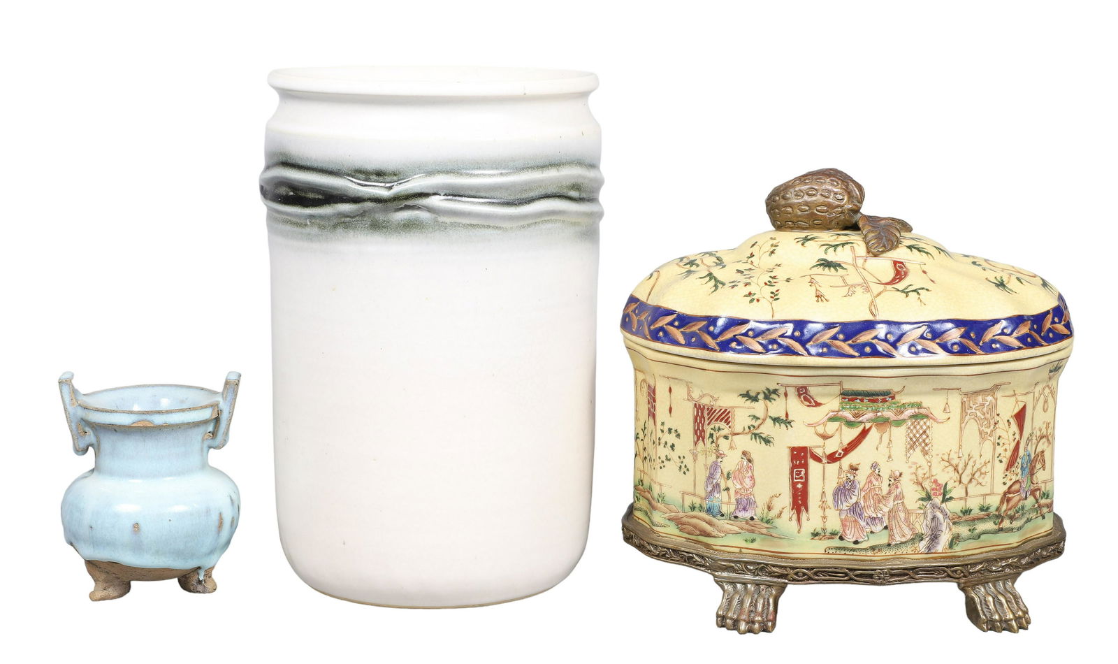 (3) Pcs Asian Pottery (1 of 5)