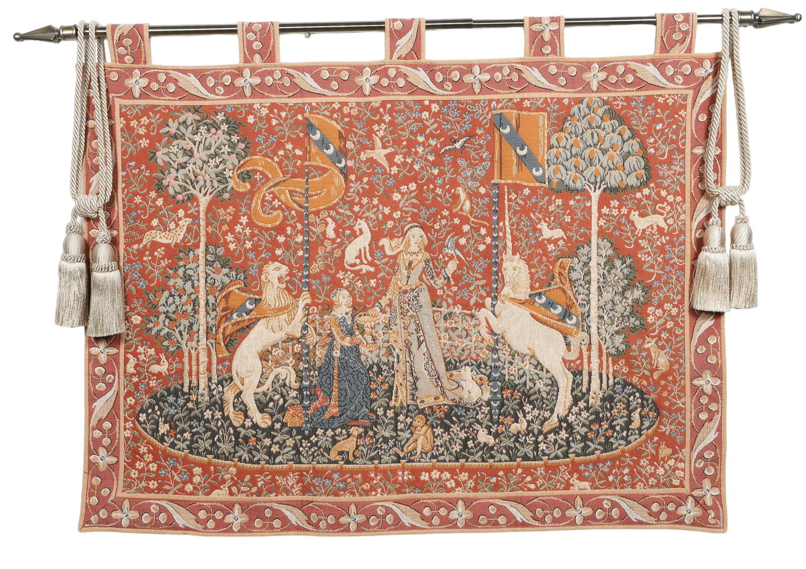 Lady and the Unicorn Tapestry Wall Hanging (1 of 2)