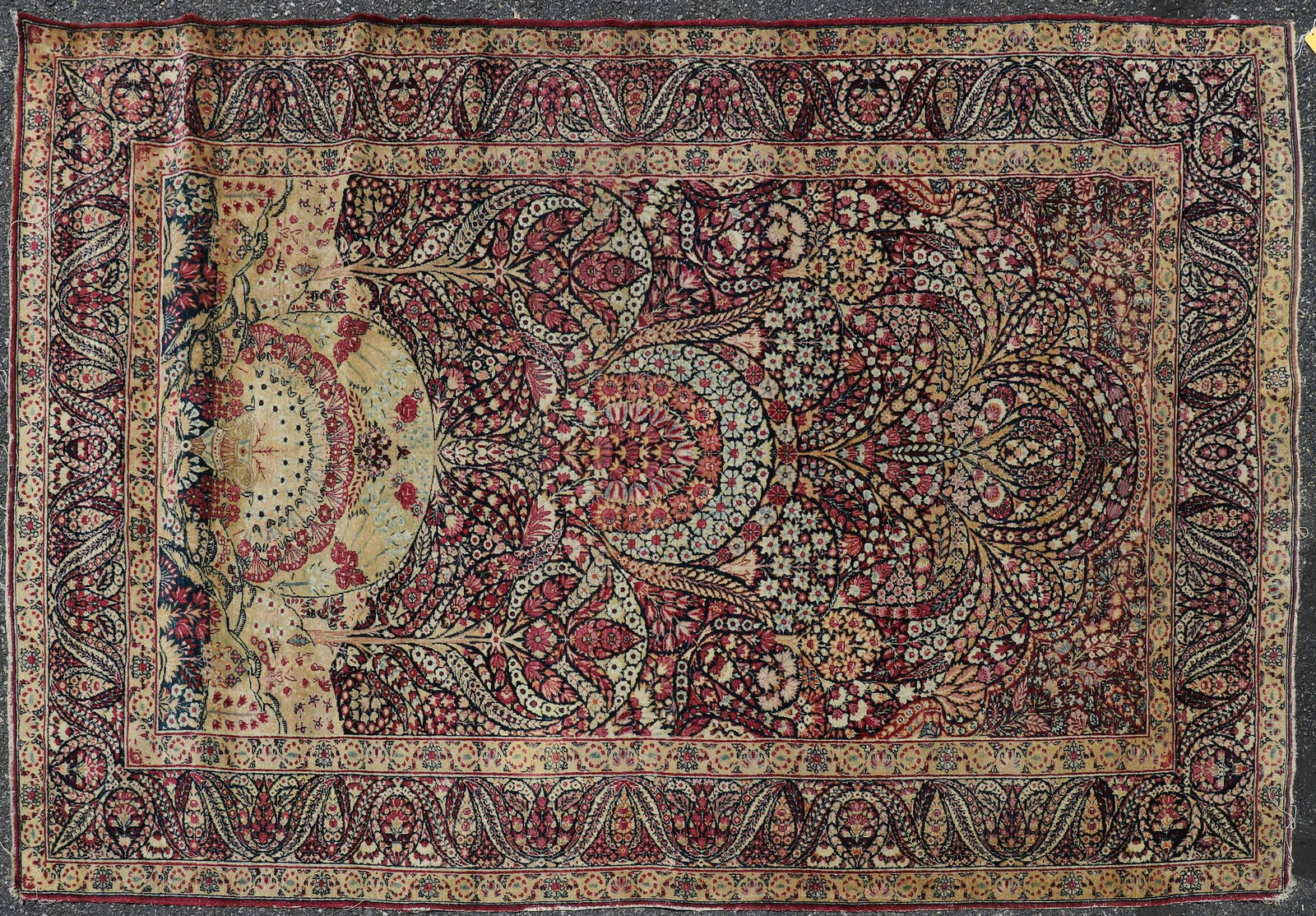 4'5" x 7' Kirman Prayer rug (1 of 10)