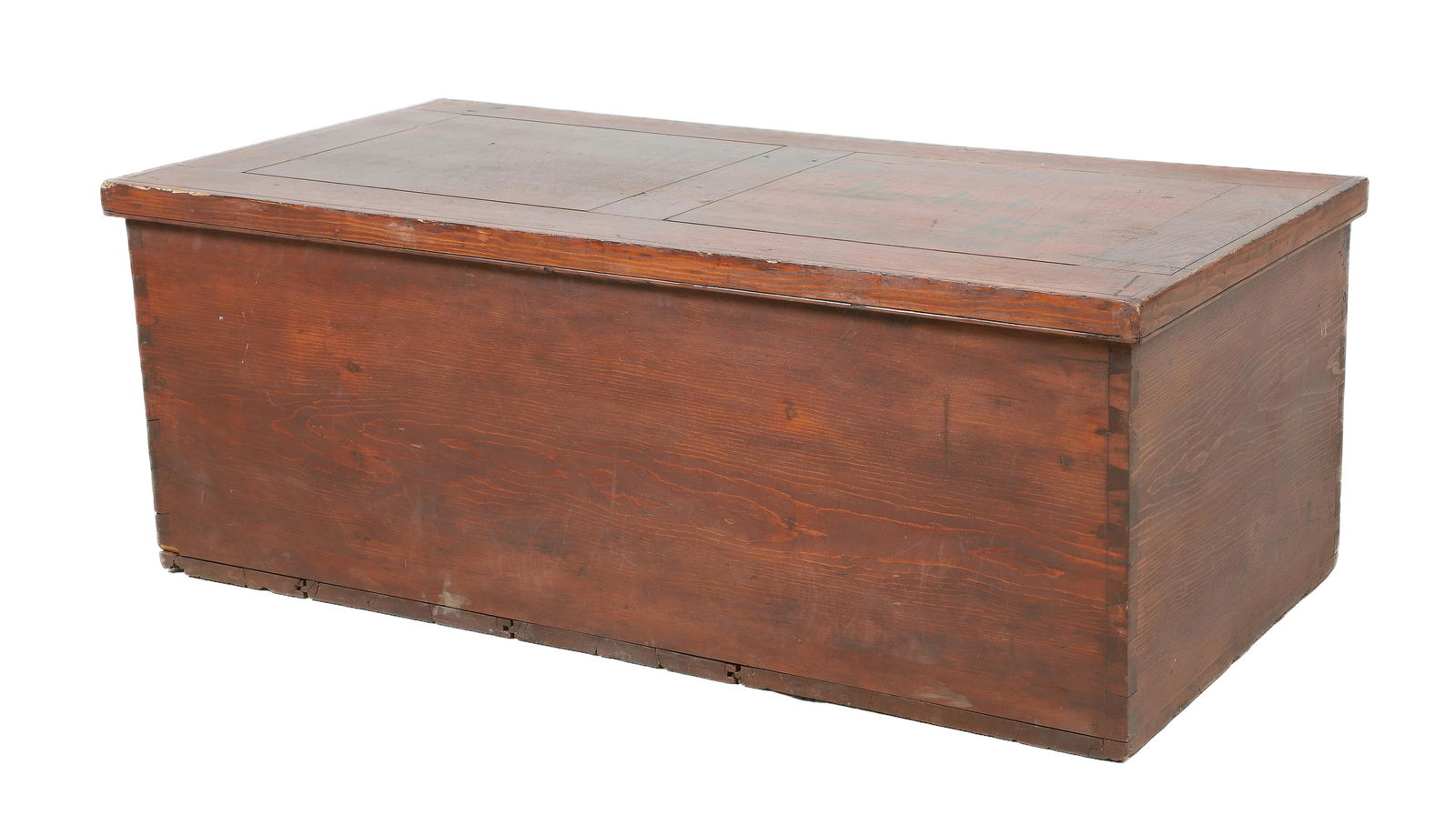 Softwood dovetailed travel trunk (1 of 7)