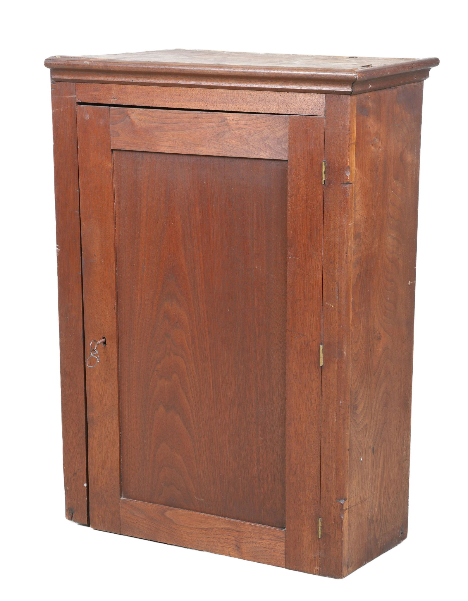 Walnut canted front chimney wall cupboard (1 of 13)