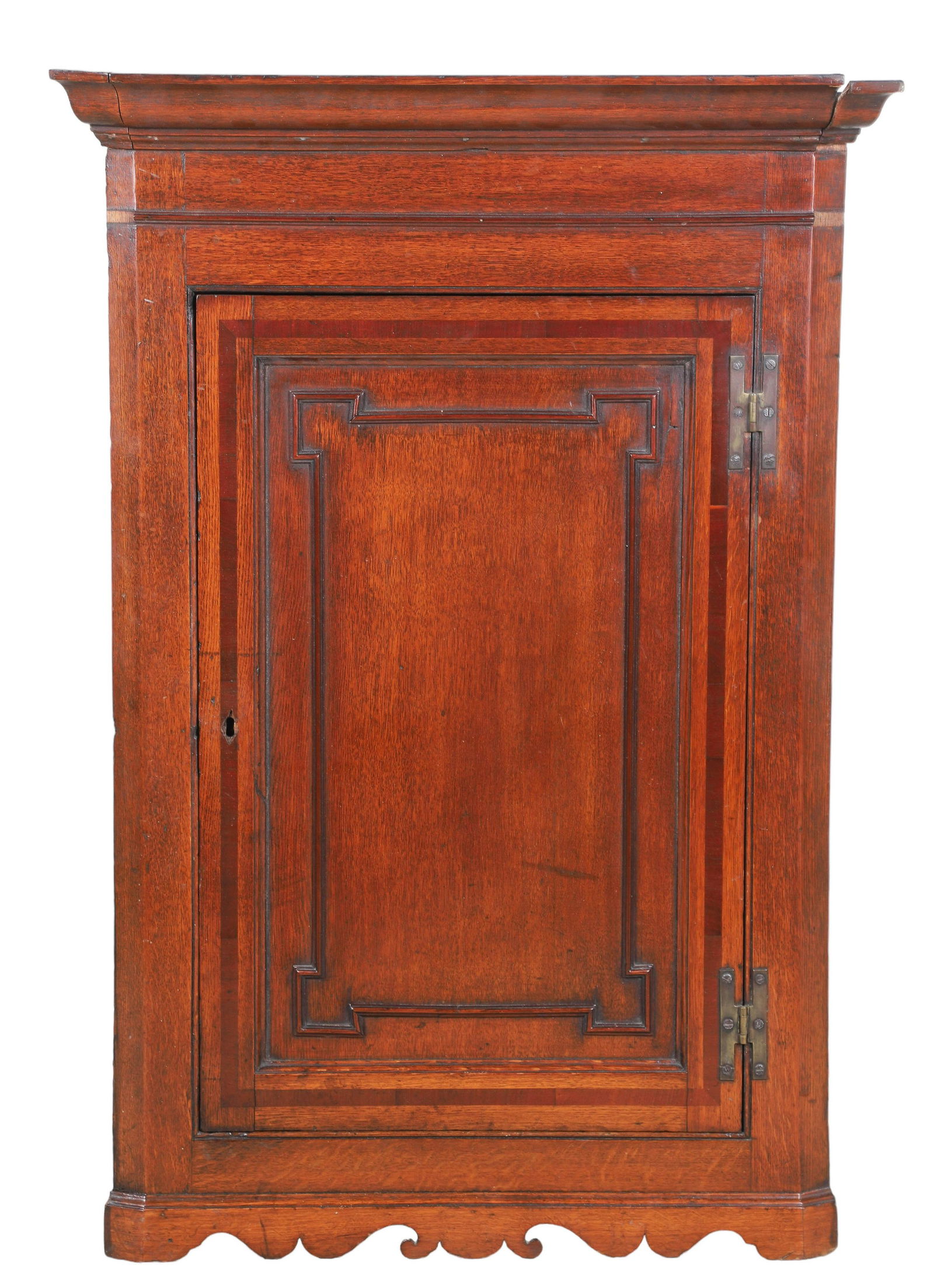 Georgian Mahogany hanging corner cabinet, 19th c (1 of 5)