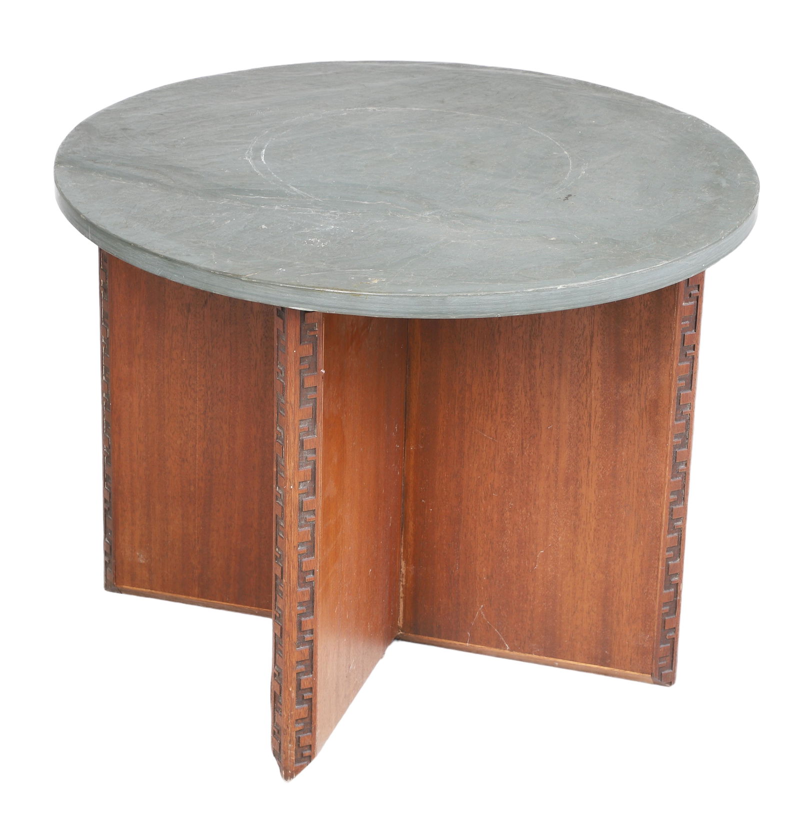 Frank Lloyd Wright for Henredon Modern Design slate top side table (1 of 5)