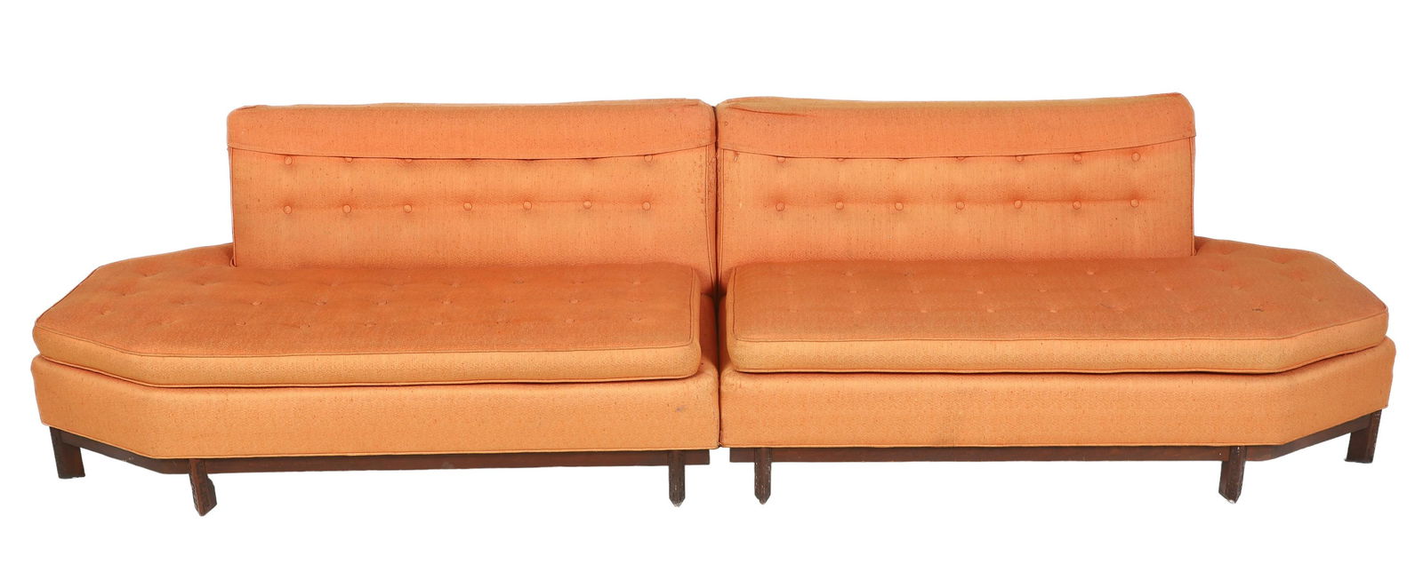 Frank Lloyd Wright for Henredon Modern Design 2-part upholstered sofa (1 of 19)