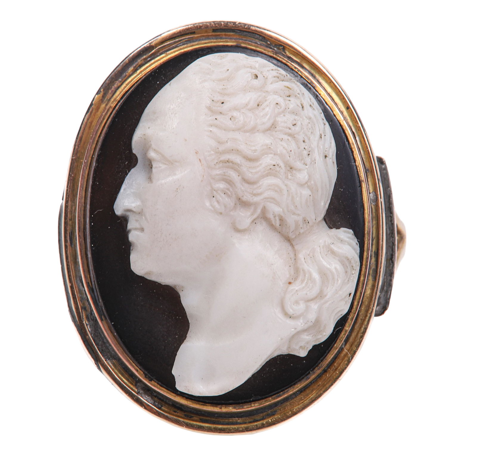 18th C George Washington Sardonyx Cameo Ring (1 of 12)