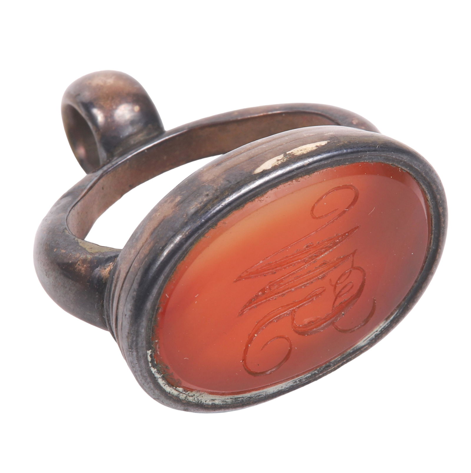 18th C Carnelian Intaglio Seal Fob (1 of 8)
