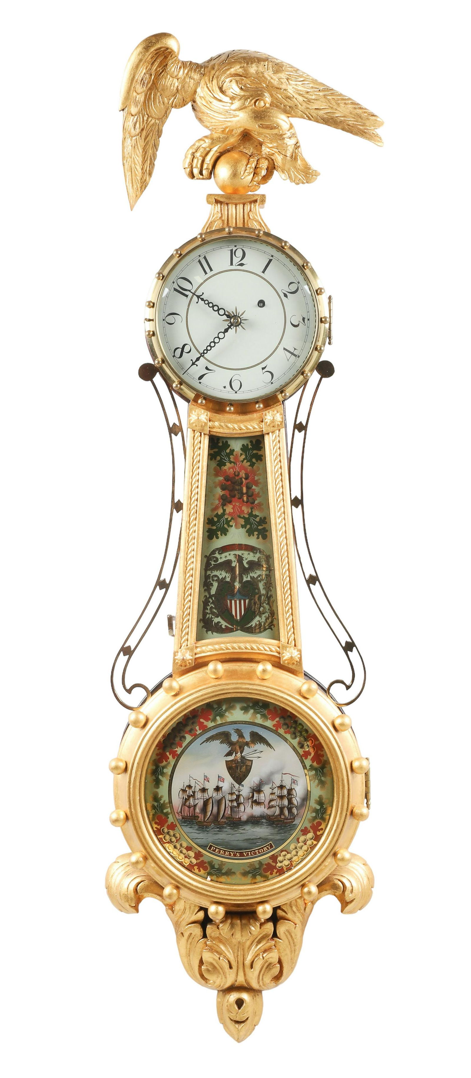 Curtis Girandole Banjo Clock, Berks Cnty PA, benchmade (1 of 7)