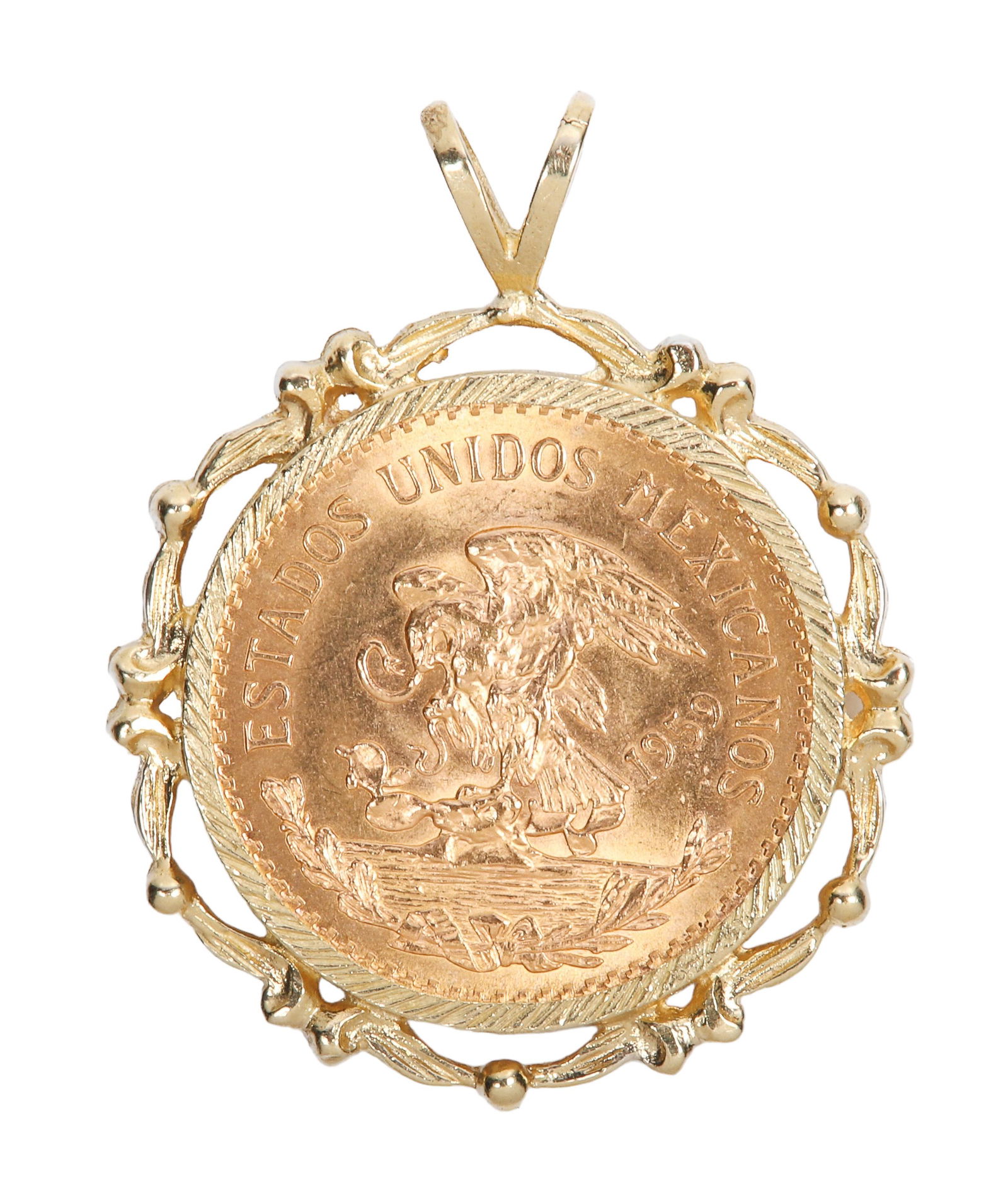 1945 Gold 2 Peso Link Bracelet (1 of 6)