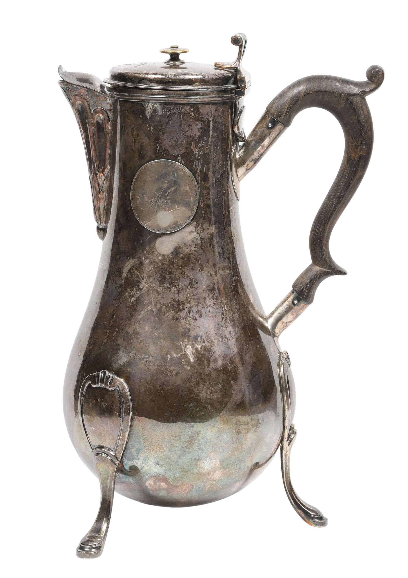 A Silver Plated 18th C Coffee Pot (1 of 3)